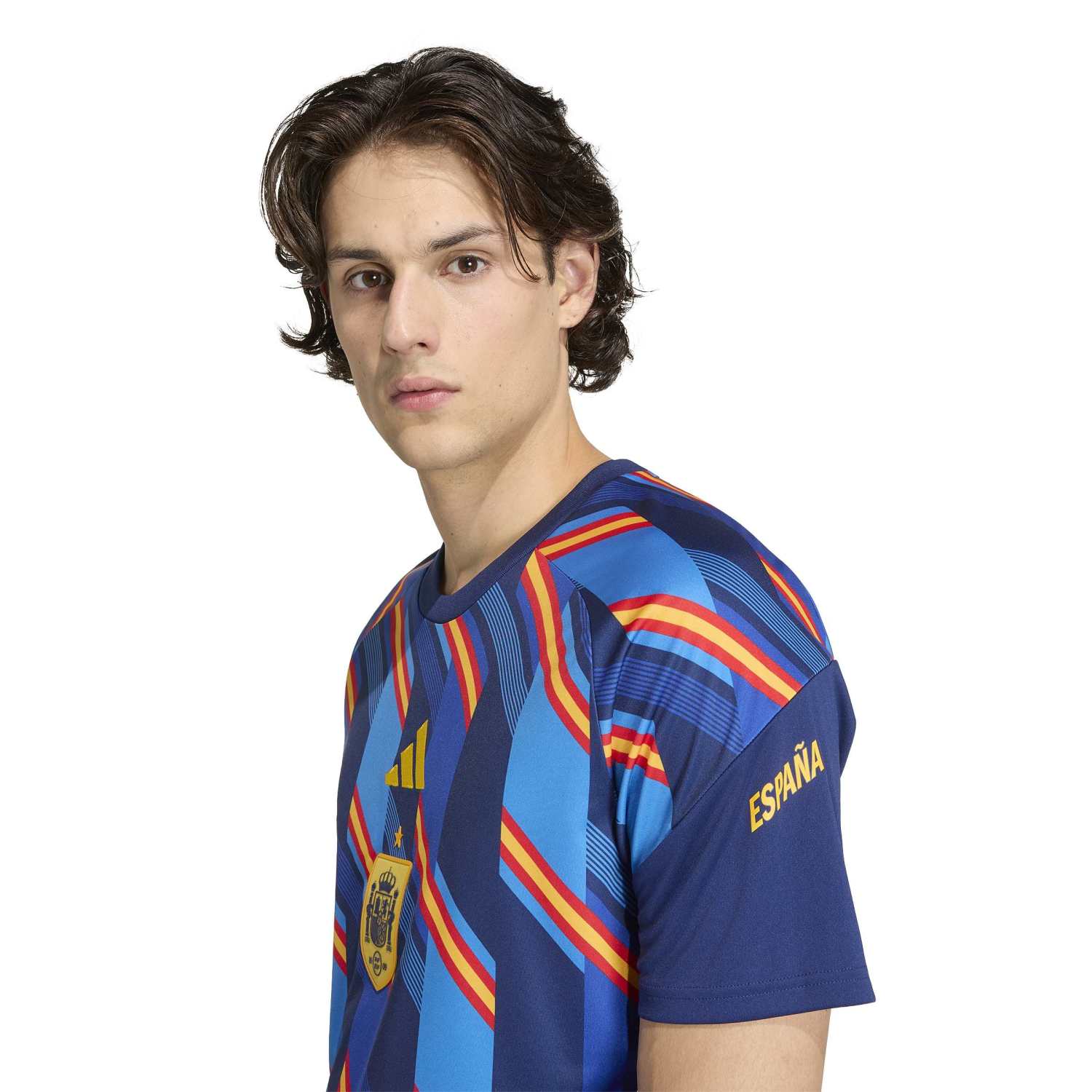 Spain Mens adidas Warm-Up T-Shirt World Cup 2026 Red – Official