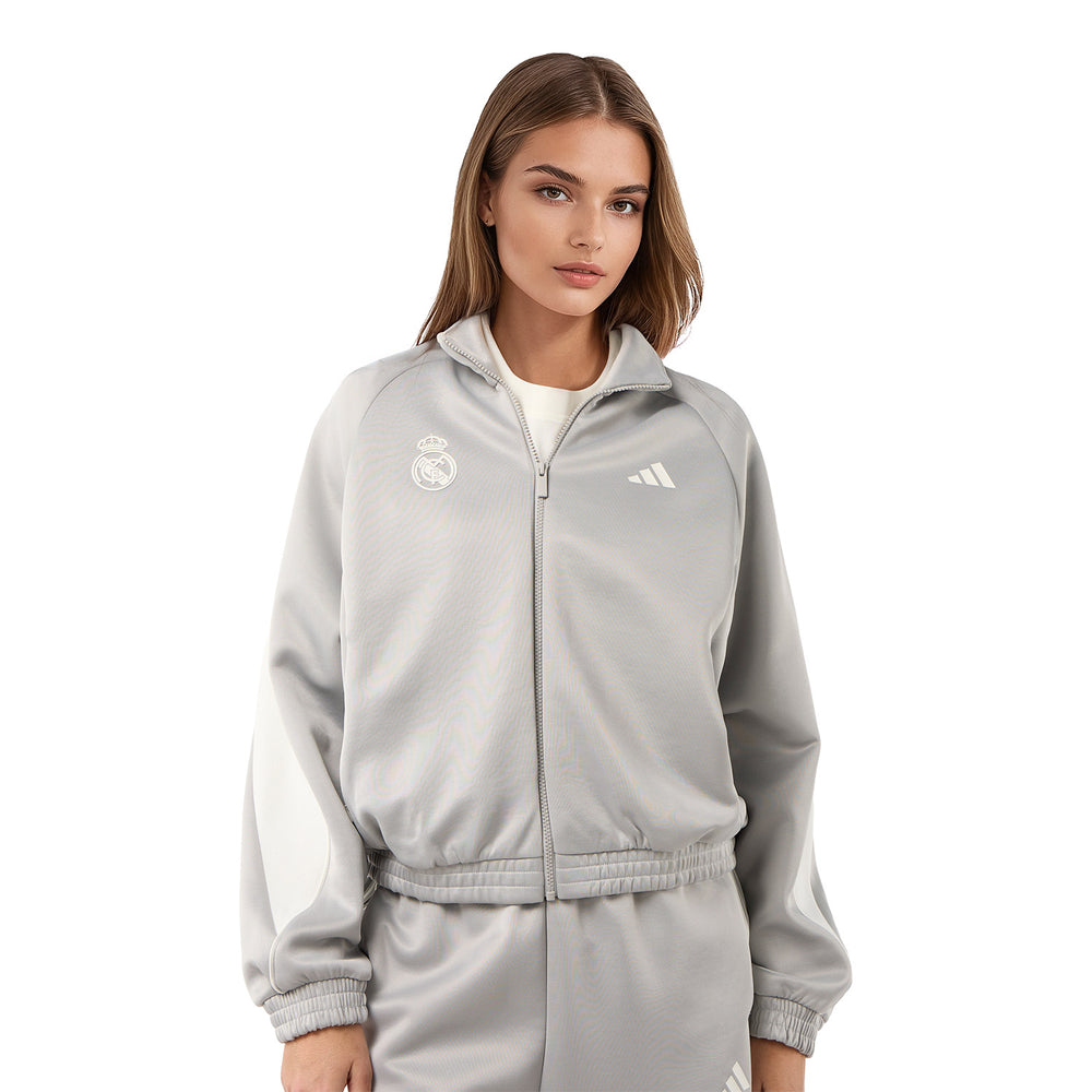Womens adidas Stadium Tracksuit Jacket Grey