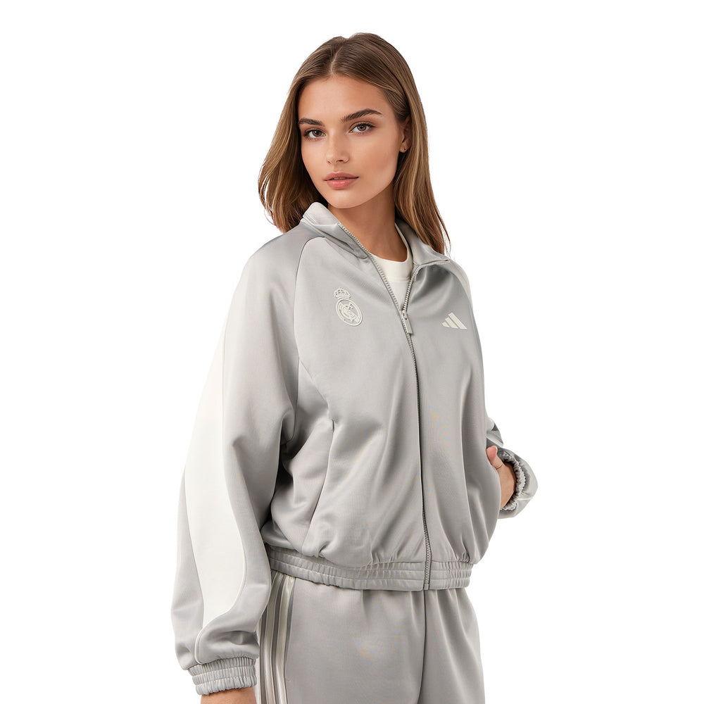 Womens adidas Stadium Tracksuit Jacket Grey