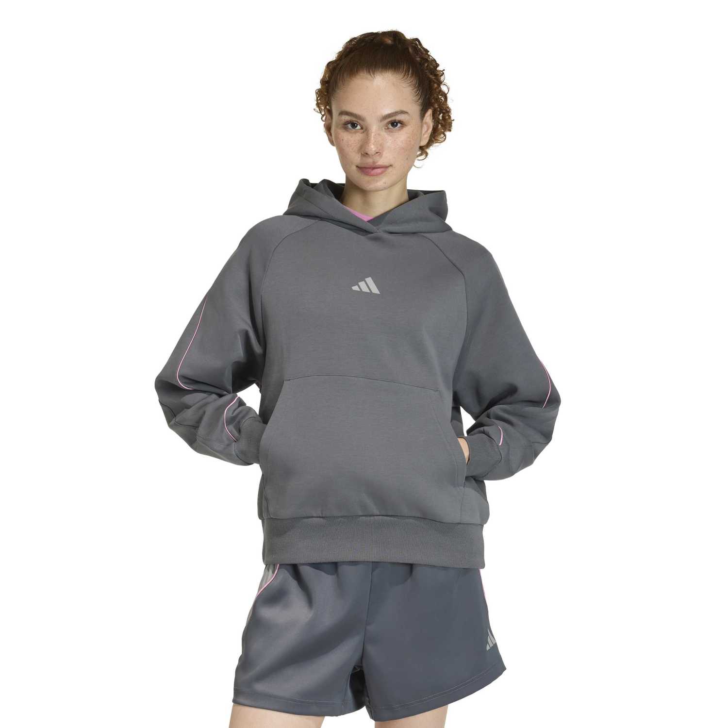 Sudadera Capucha Mujer adidas Stadium Gris