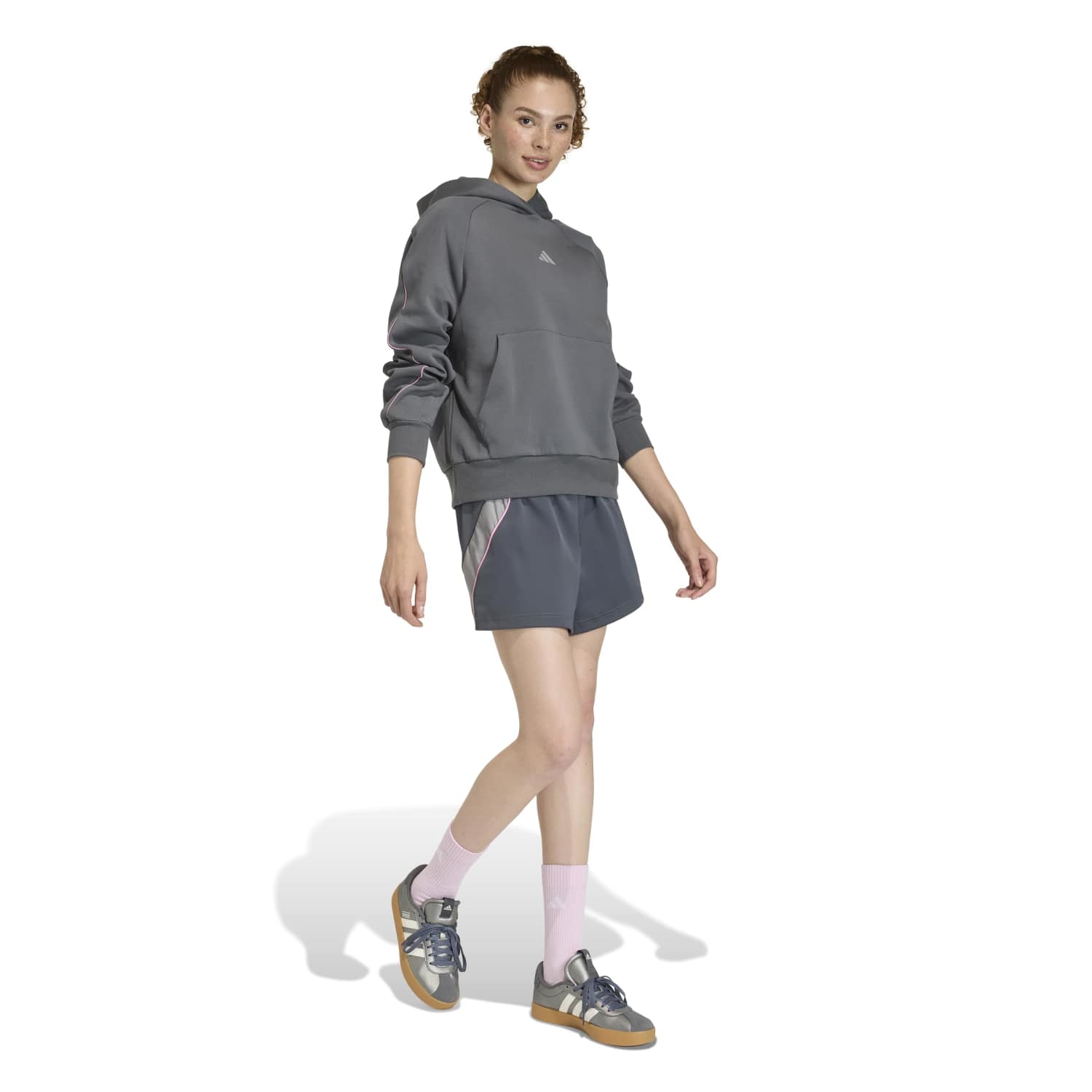 Sudadera Capucha Mujer adidas Stadium Gris