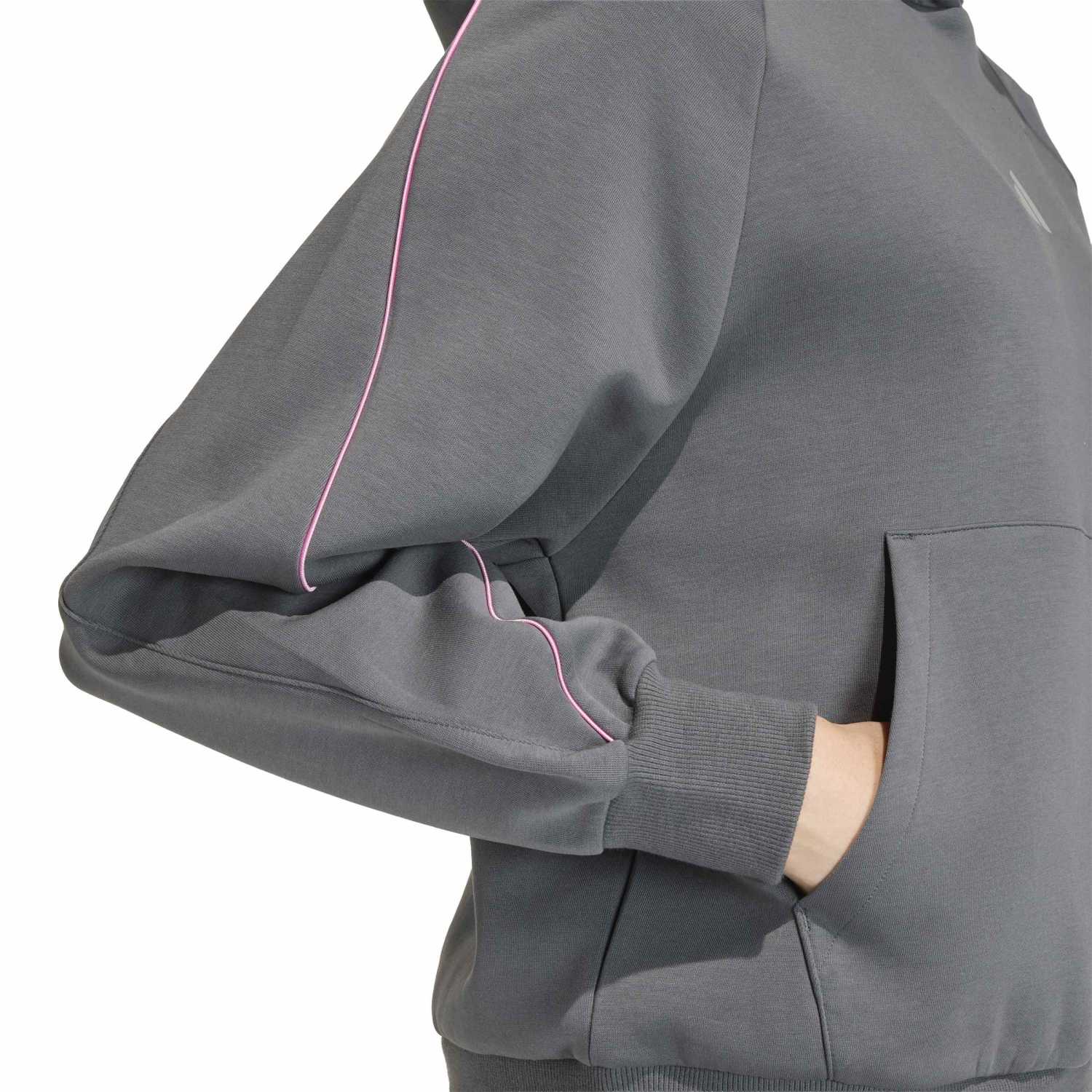 Sudadera Capucha Mujer adidas Stadium Gris