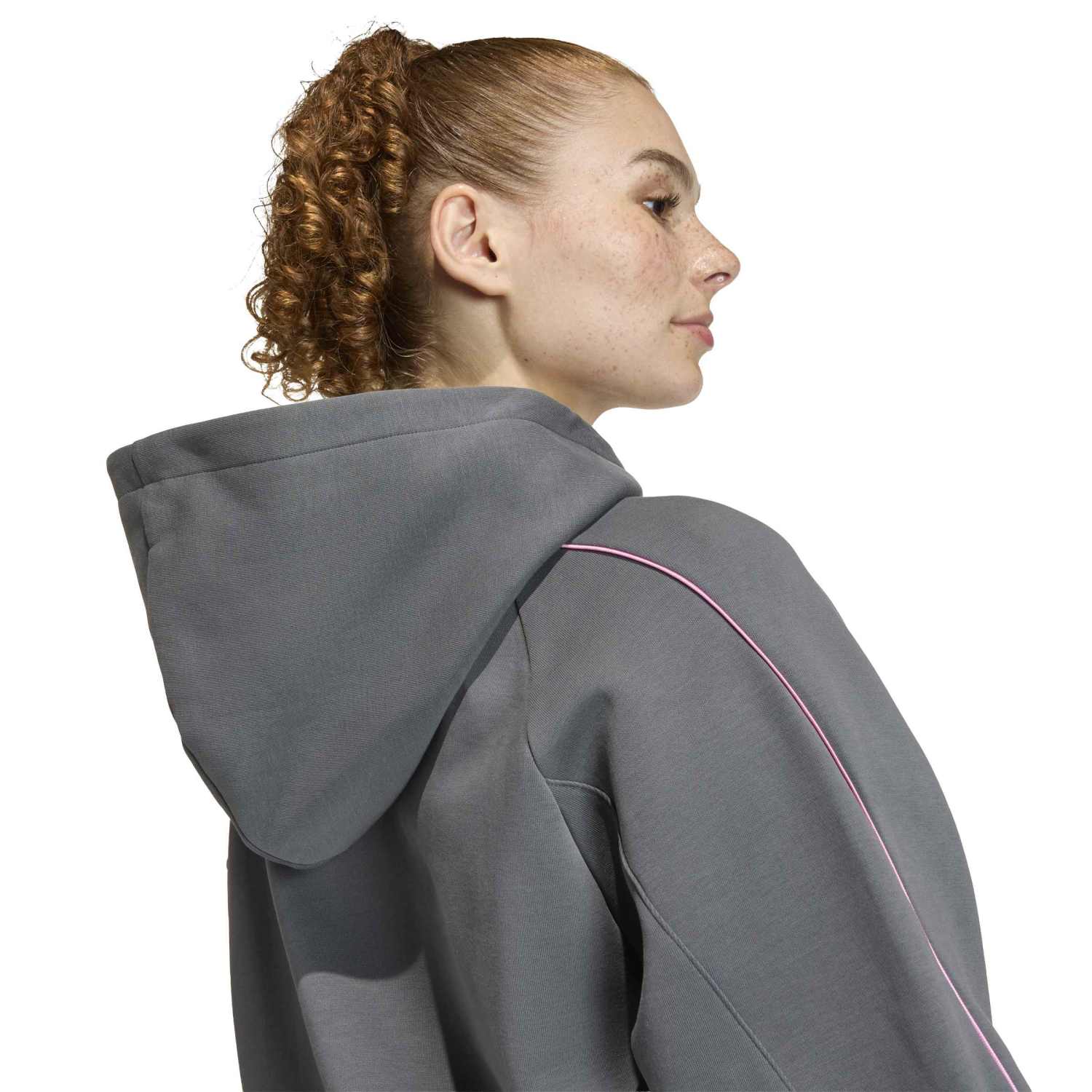 Sudadera Capucha Mujer adidas Stadium Gris