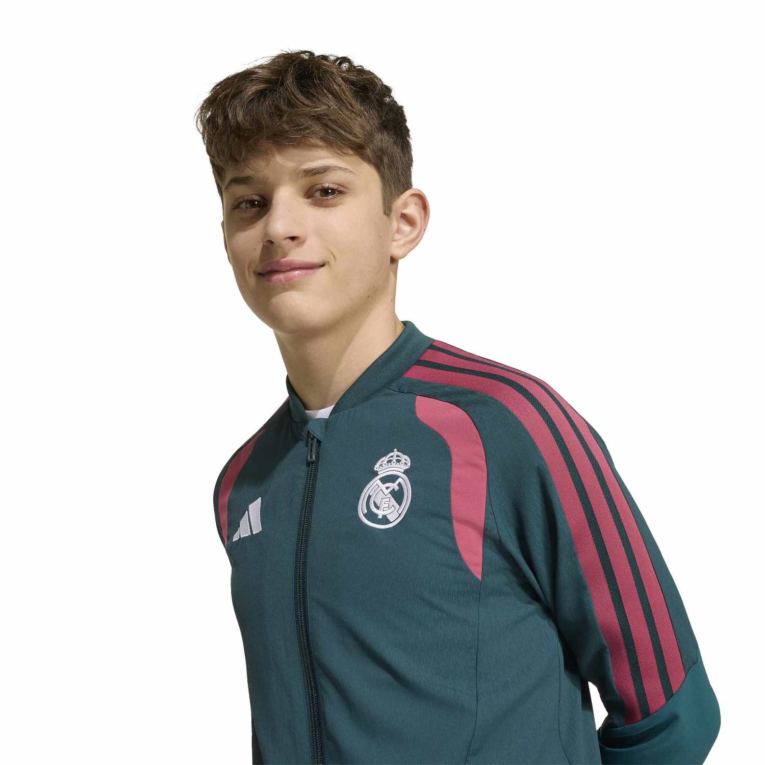 Youth adidas Training Tracksuit Jacket 26/27 Green – Official Real