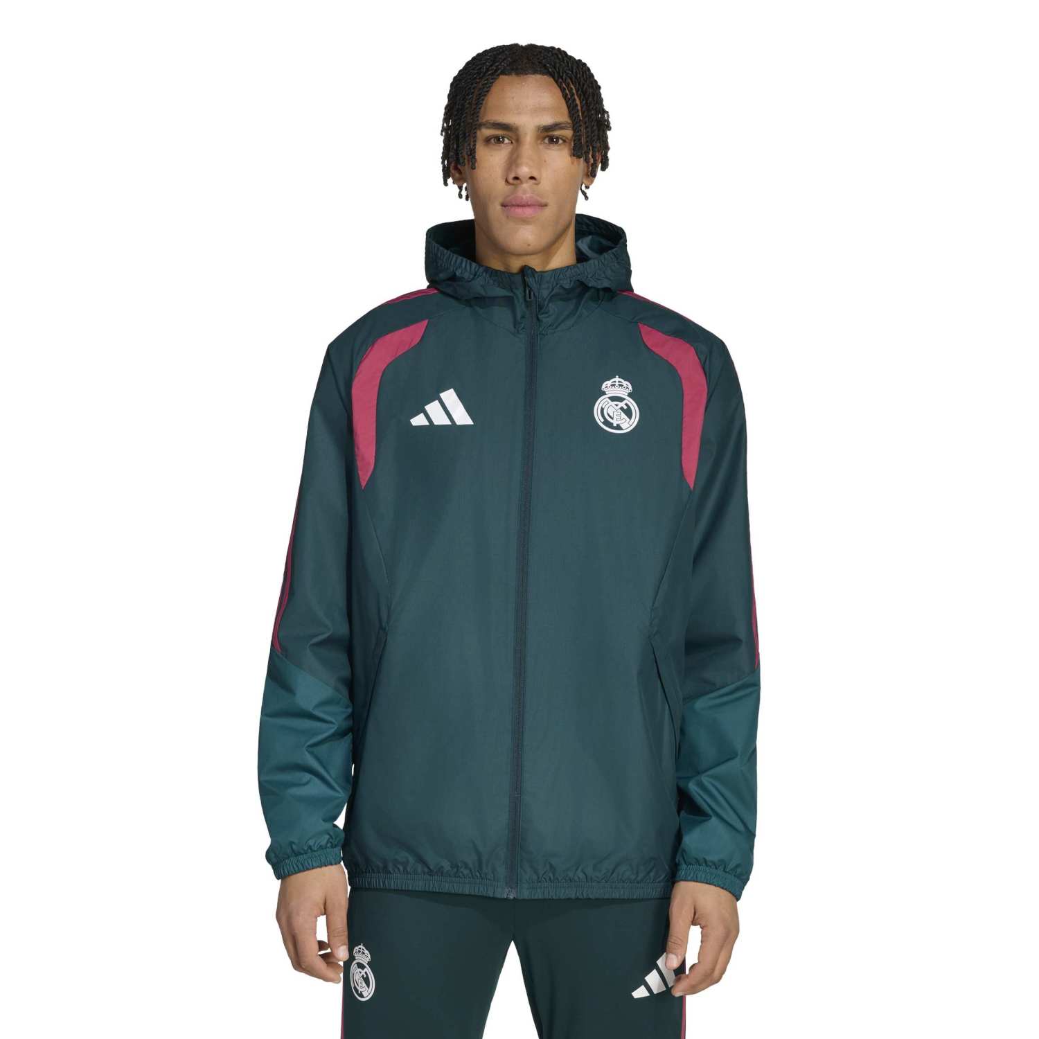 Mens adidas Training All Weather Jacket 26/27 Green