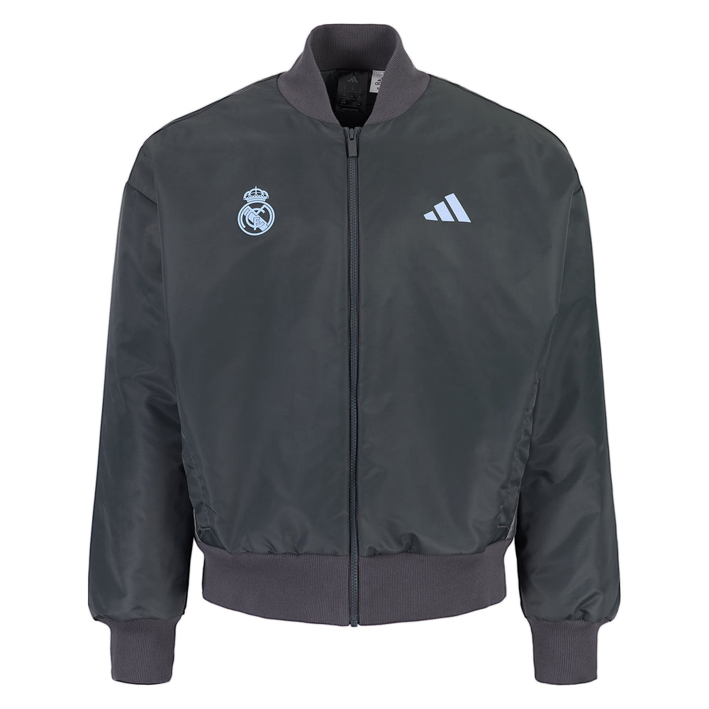 Mens adidas Stadium Bomber Grey