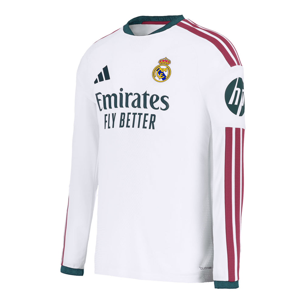Mens Home Authentic Long Sleeve Jersey 26/27 White