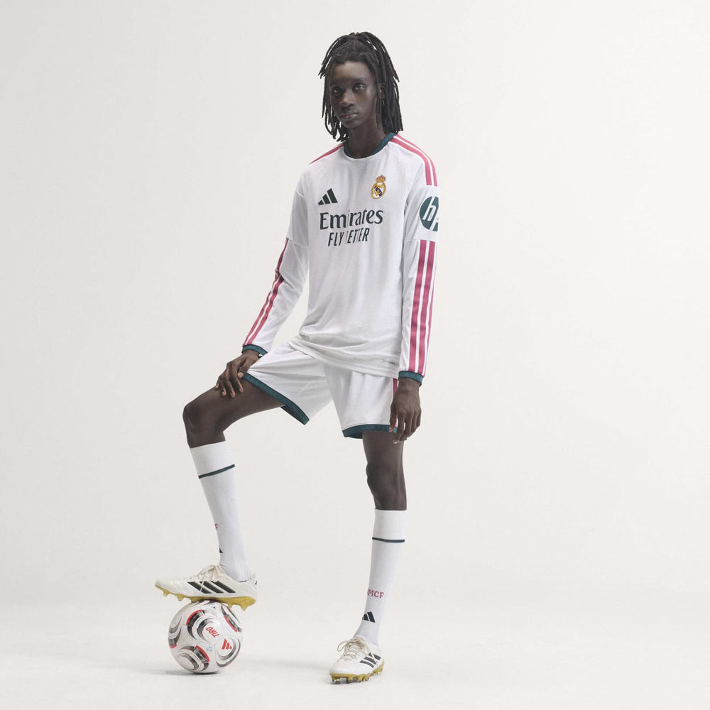 Mens Home Authentic Long Sleeve Jersey 26/27 White