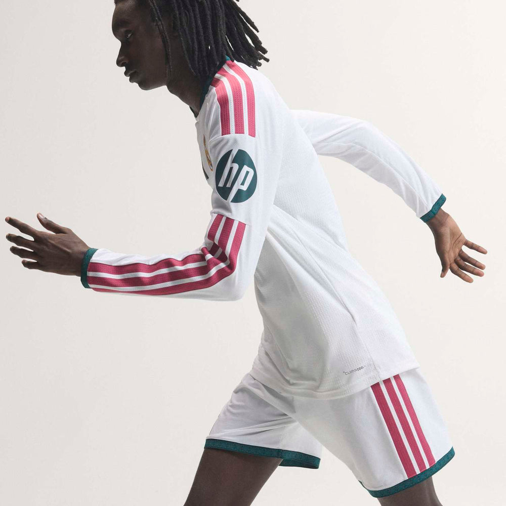 Mens Home Authentic Long Sleeve Jersey 26/27 White