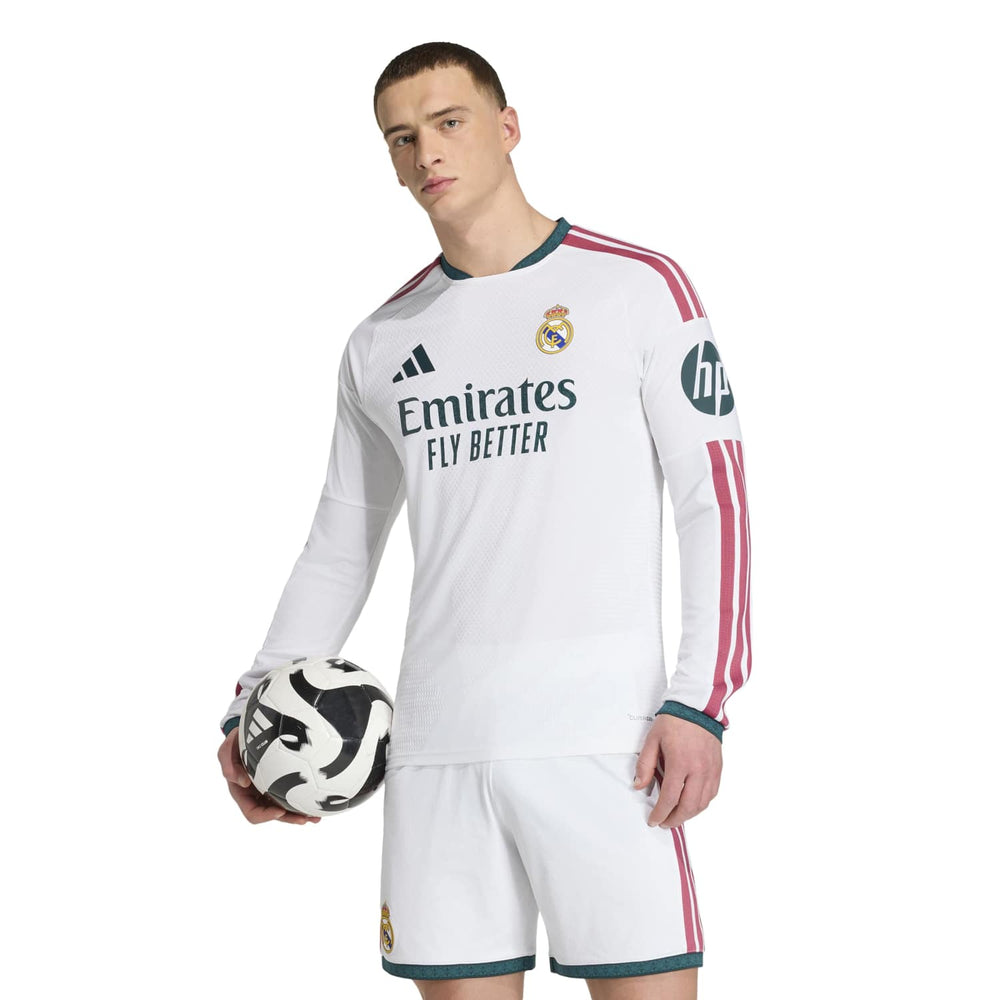 Mens Home Authentic Long Sleeve Jersey 26/27 White