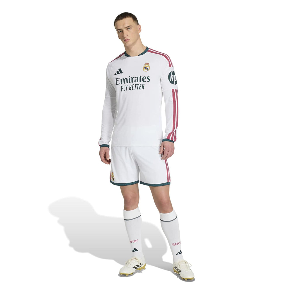 Mens Home Authentic Long Sleeve Jersey 26/27 White