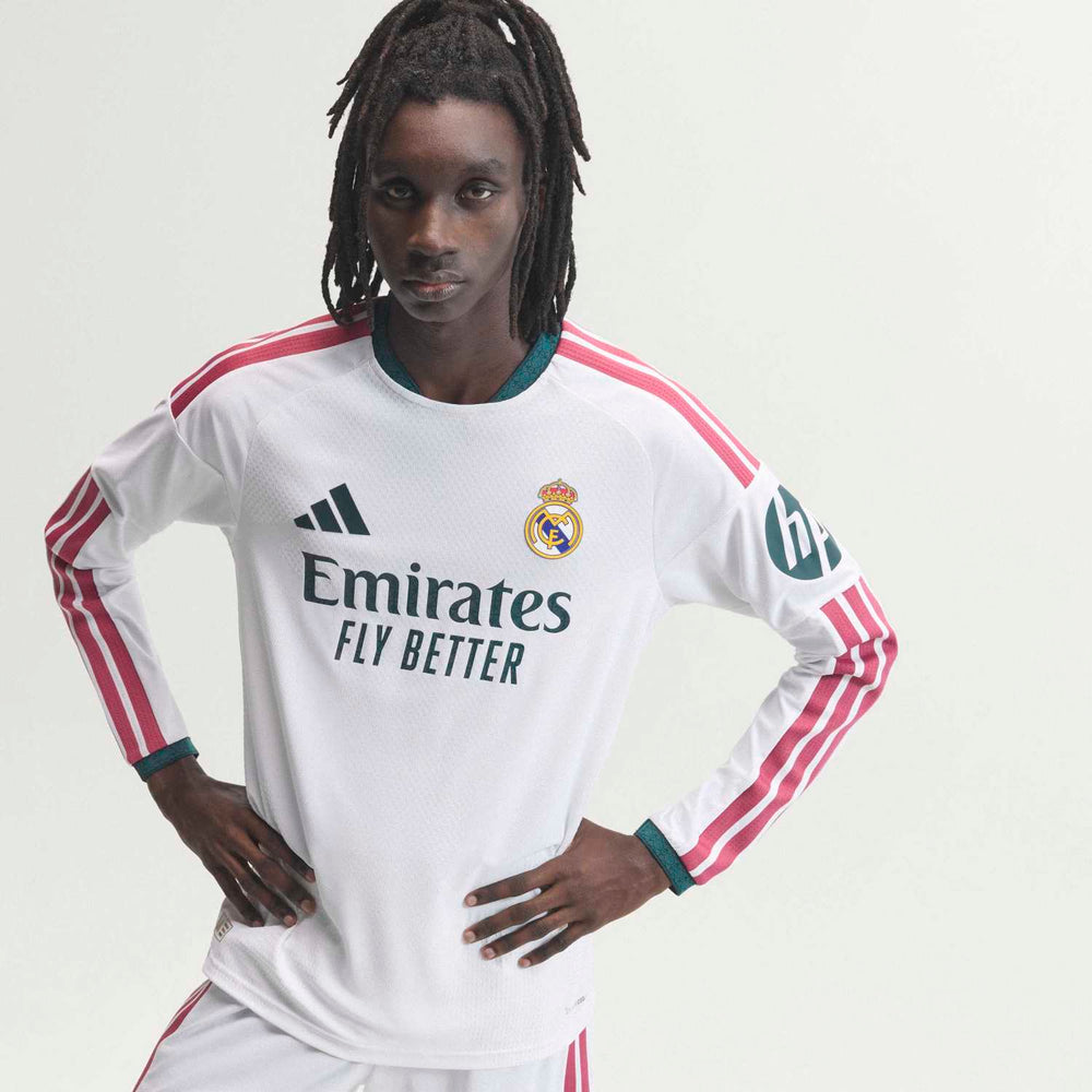 Mens Home Authentic Long Sleeve Jersey 26/27 White