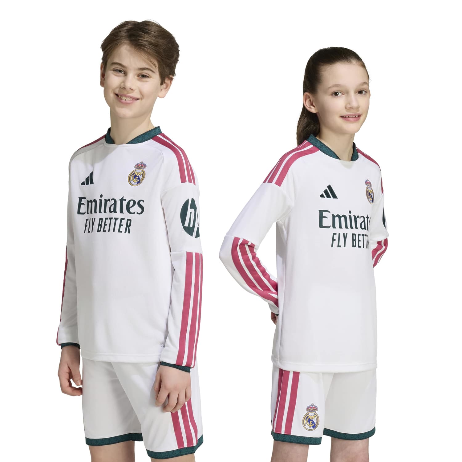 Youth Home Long Sleeve Jersey 26/27 White