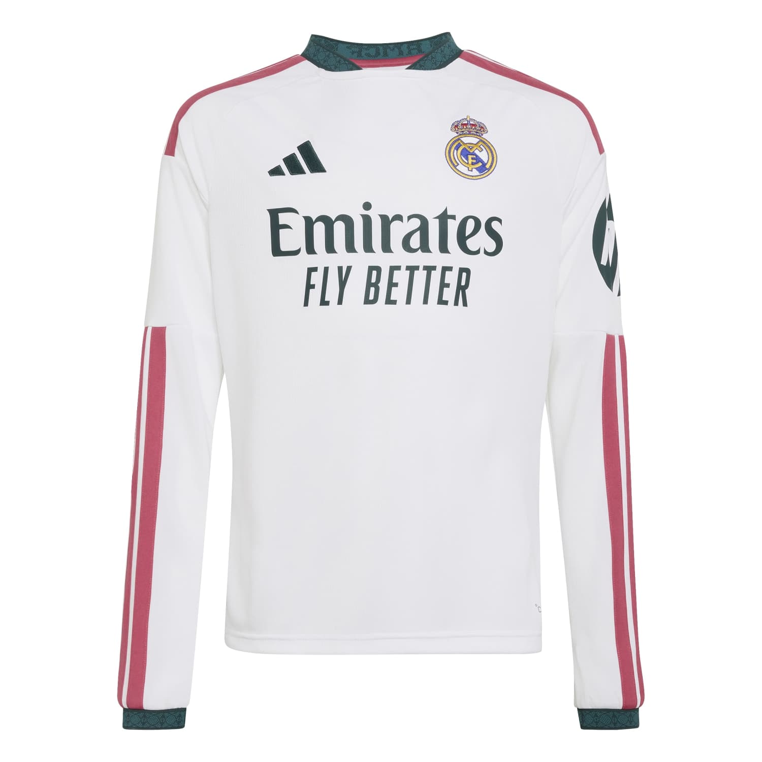 Youth Home Long Sleeve Jersey 26/27 White