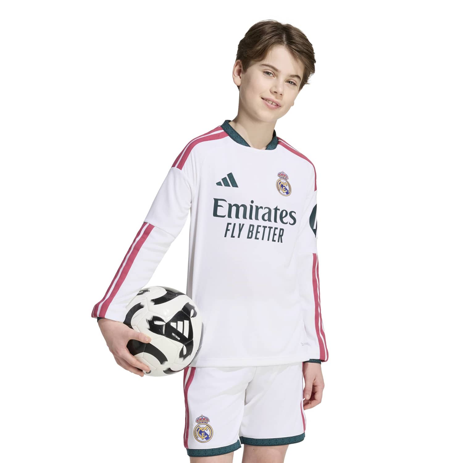 Youth Home Long Sleeve Jersey 26/27 White