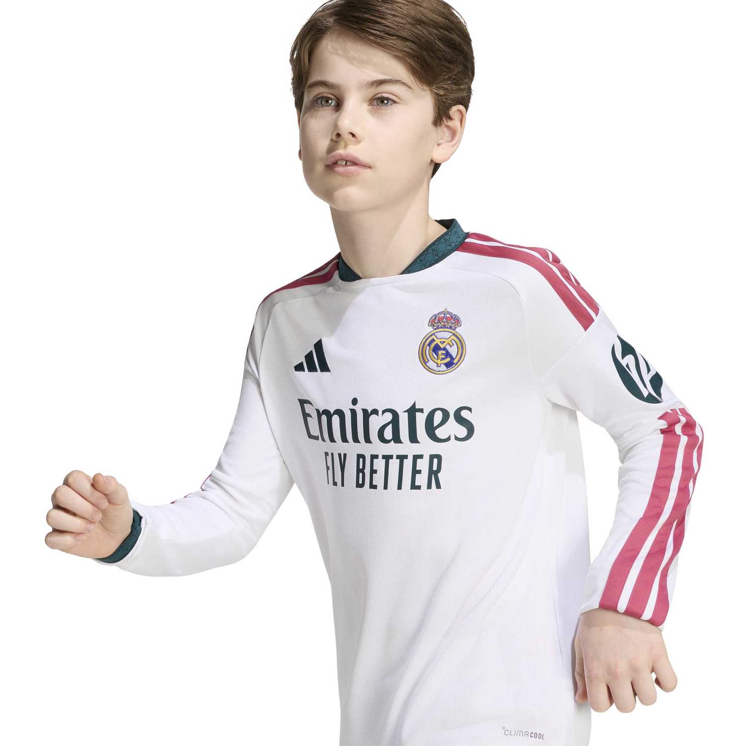 Youth Home Long Sleeve Jersey 26/27 White