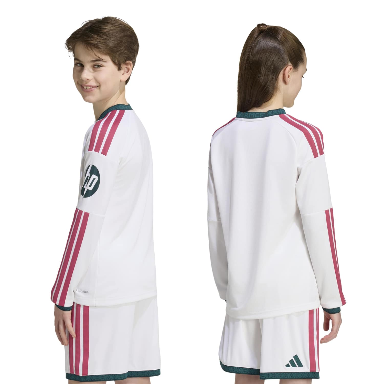 Youth Home Long Sleeve Jersey 26/27 White