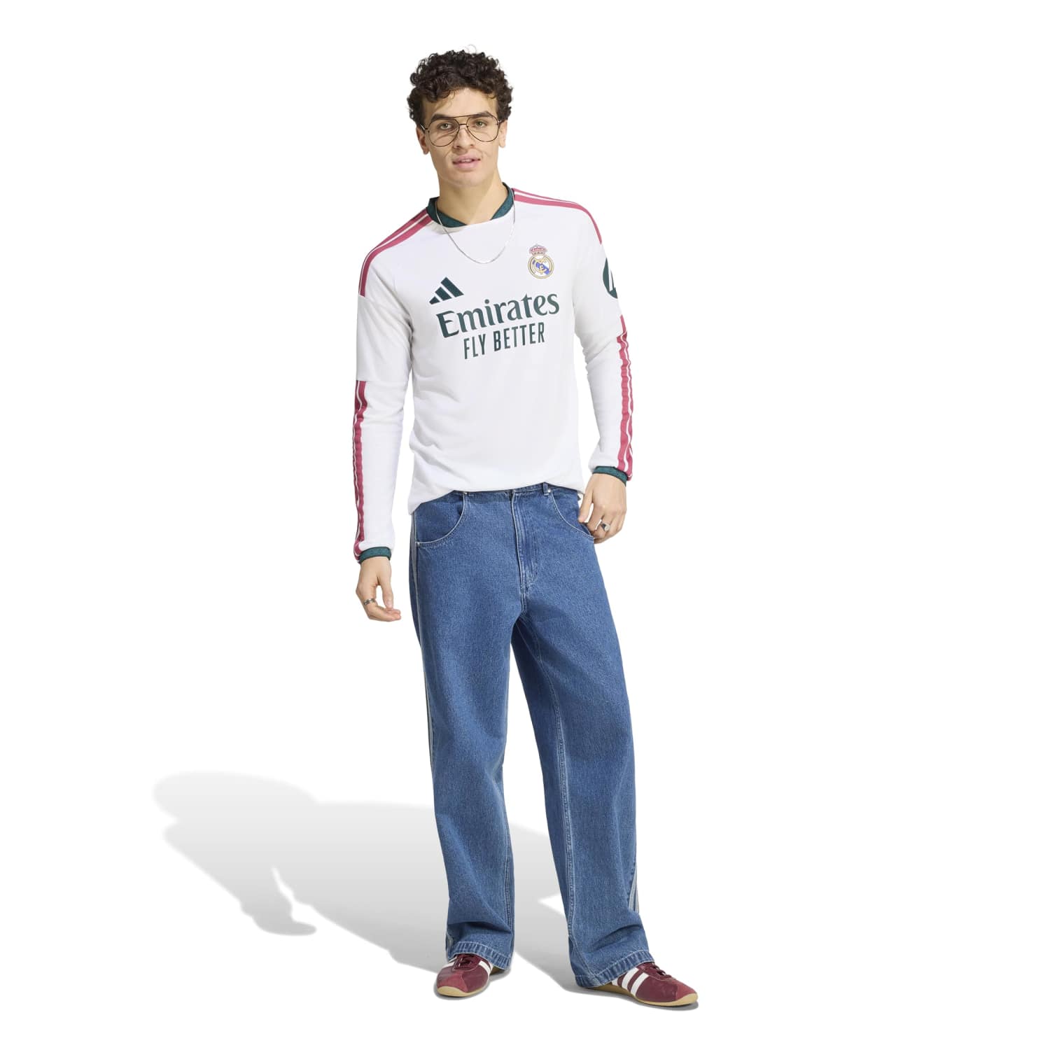Camiseta Hombre Manga Larga Primera Equipación Blanca 26/27