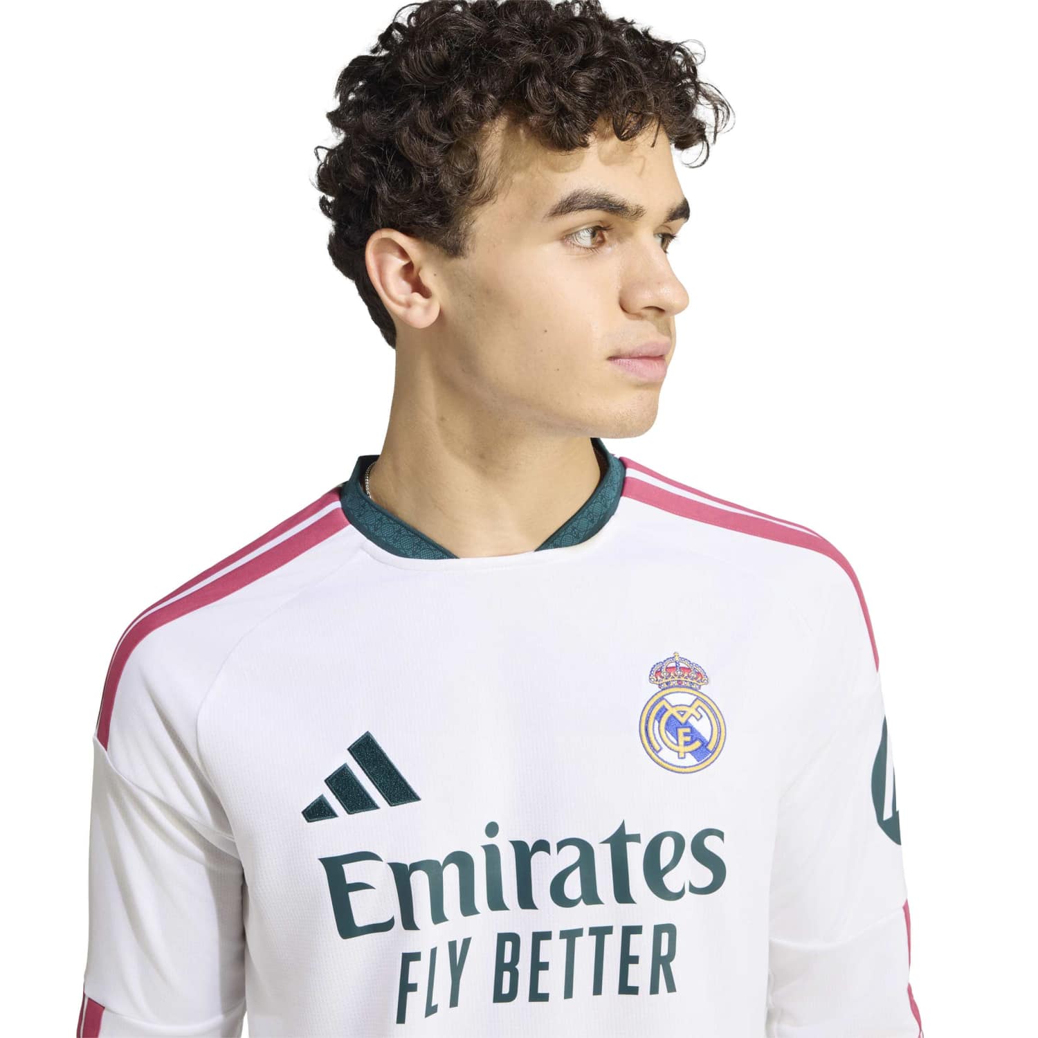 Camiseta Hombre Manga Larga Primera Equipación Blanca 26/27