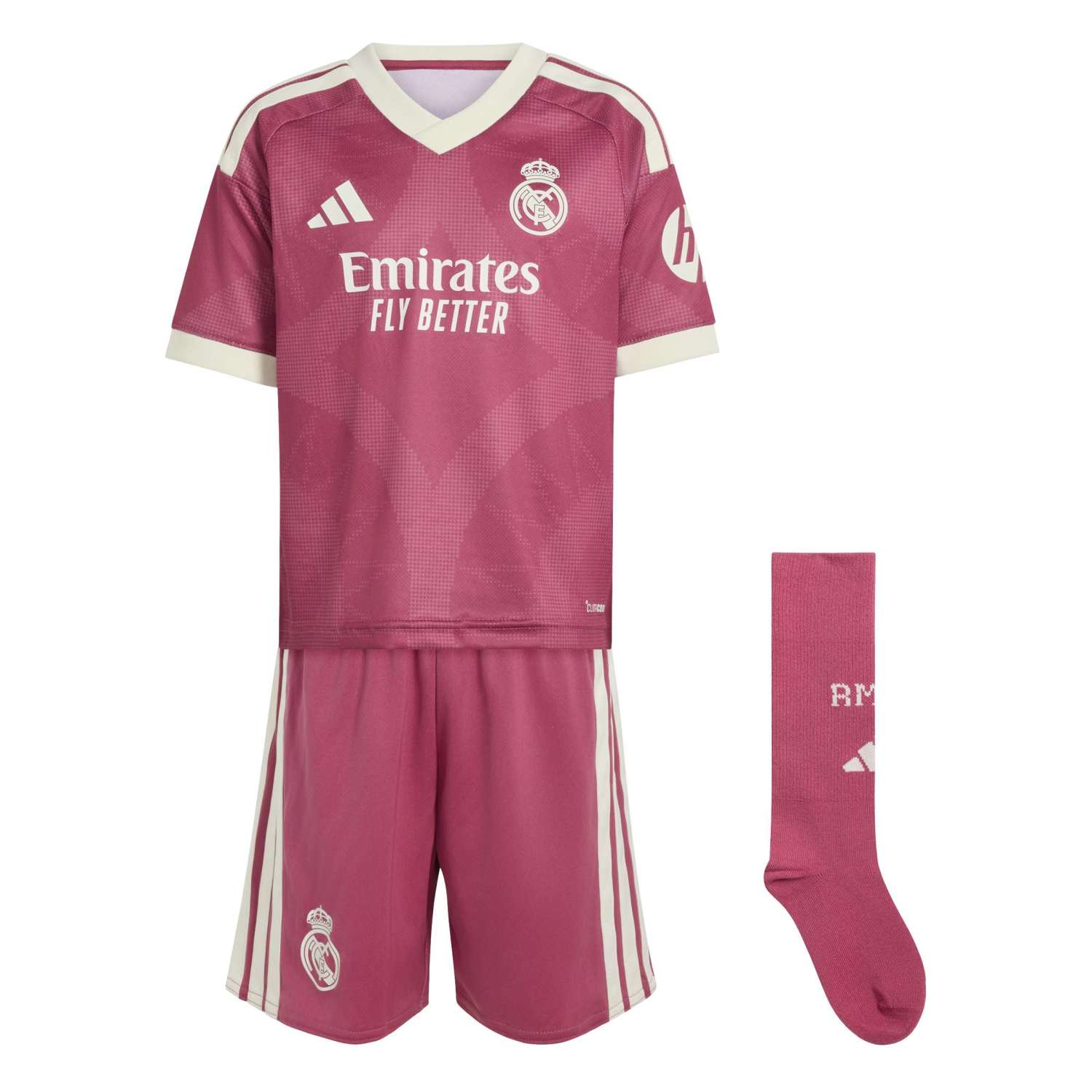 Conjunto Infantil Tercera Equipación Rosa 26/27