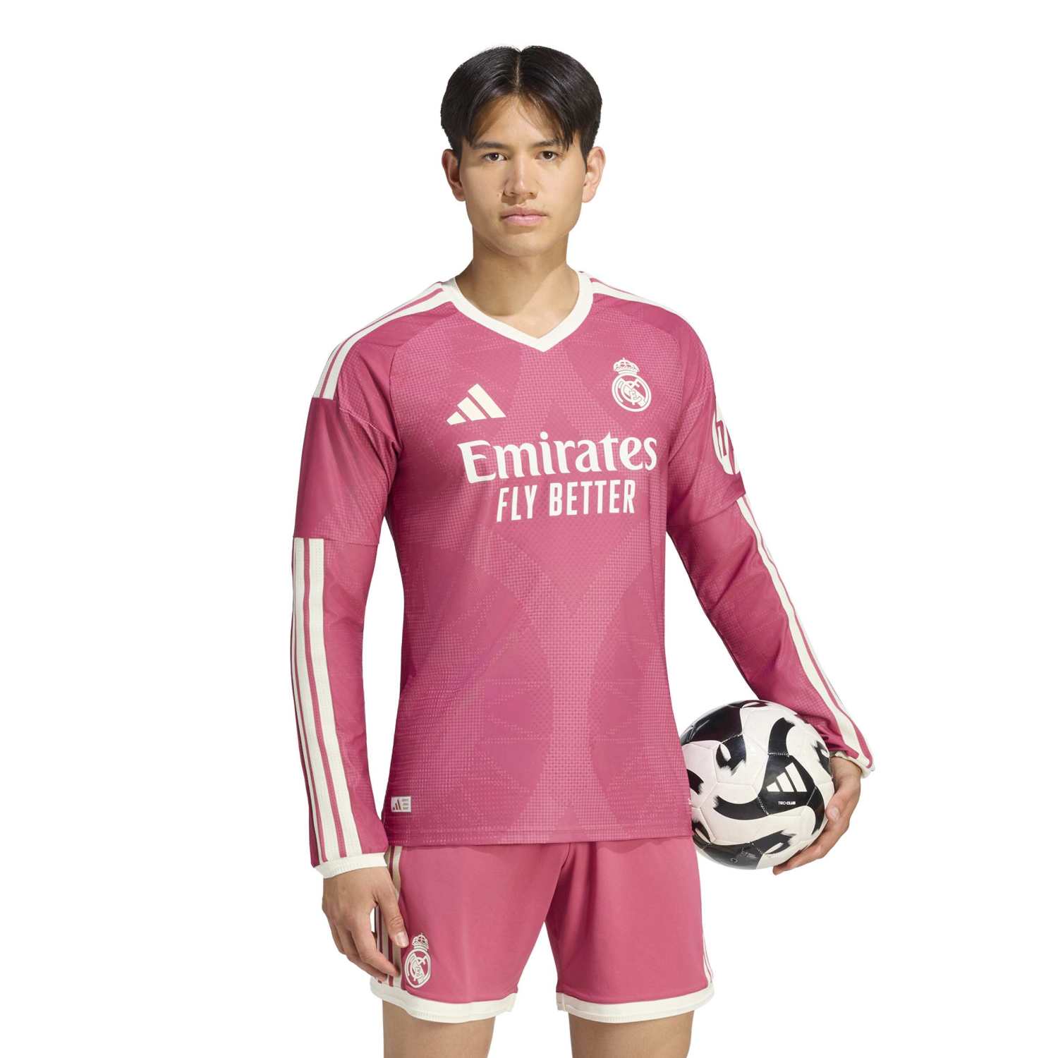 Mens Third Authentic Jersey Long Sleeve Pink 26/27