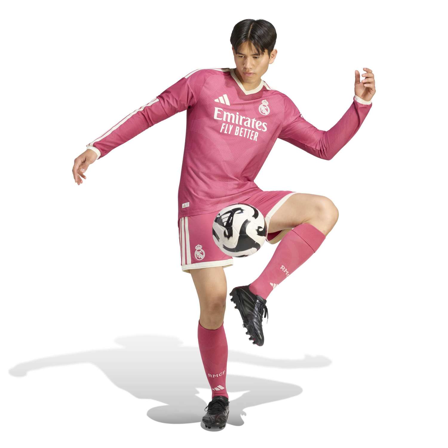 Mens Third Authentic Jersey Long Sleeve Pink 26/27