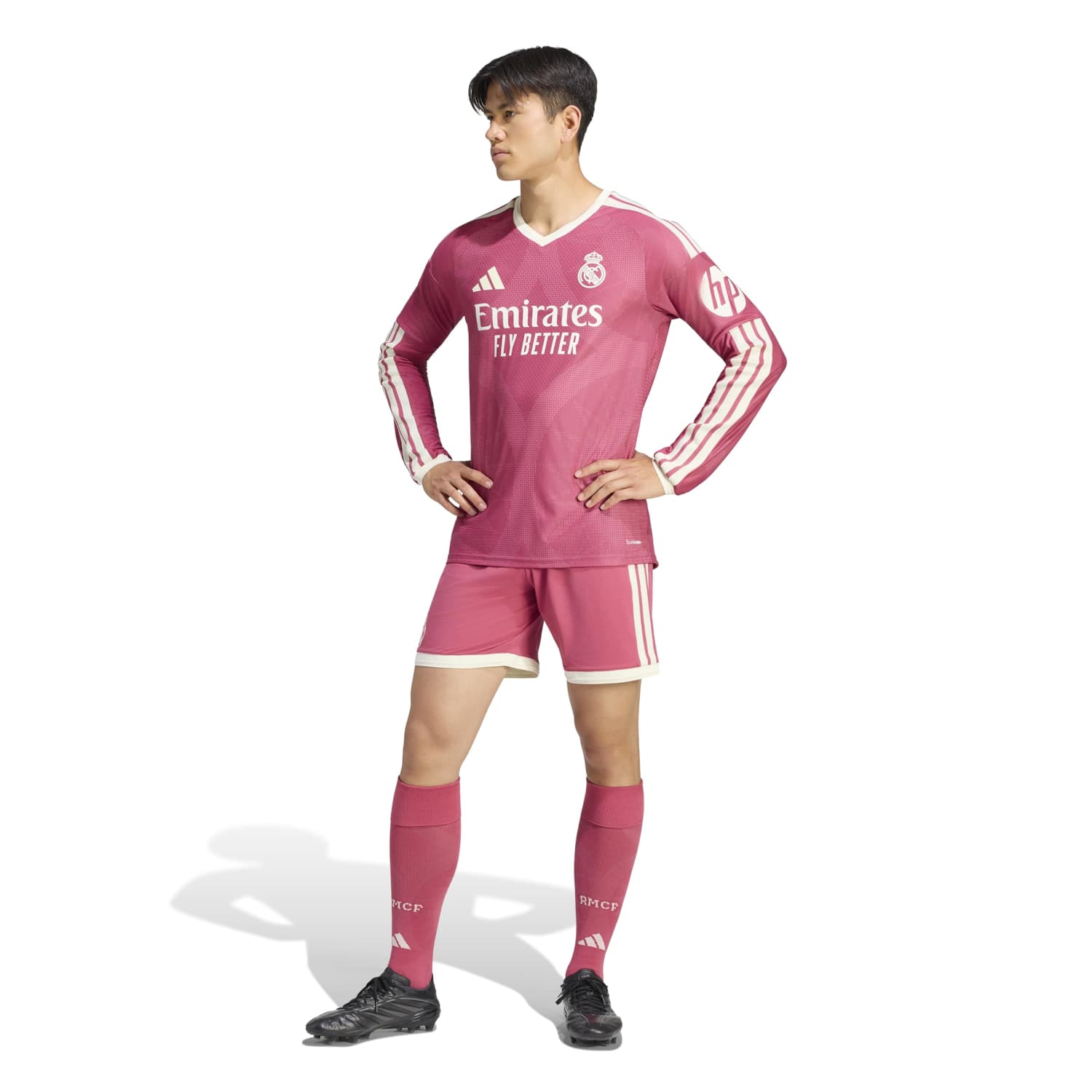Mens Third Authentic Jersey Long Sleeve Pink 26/27