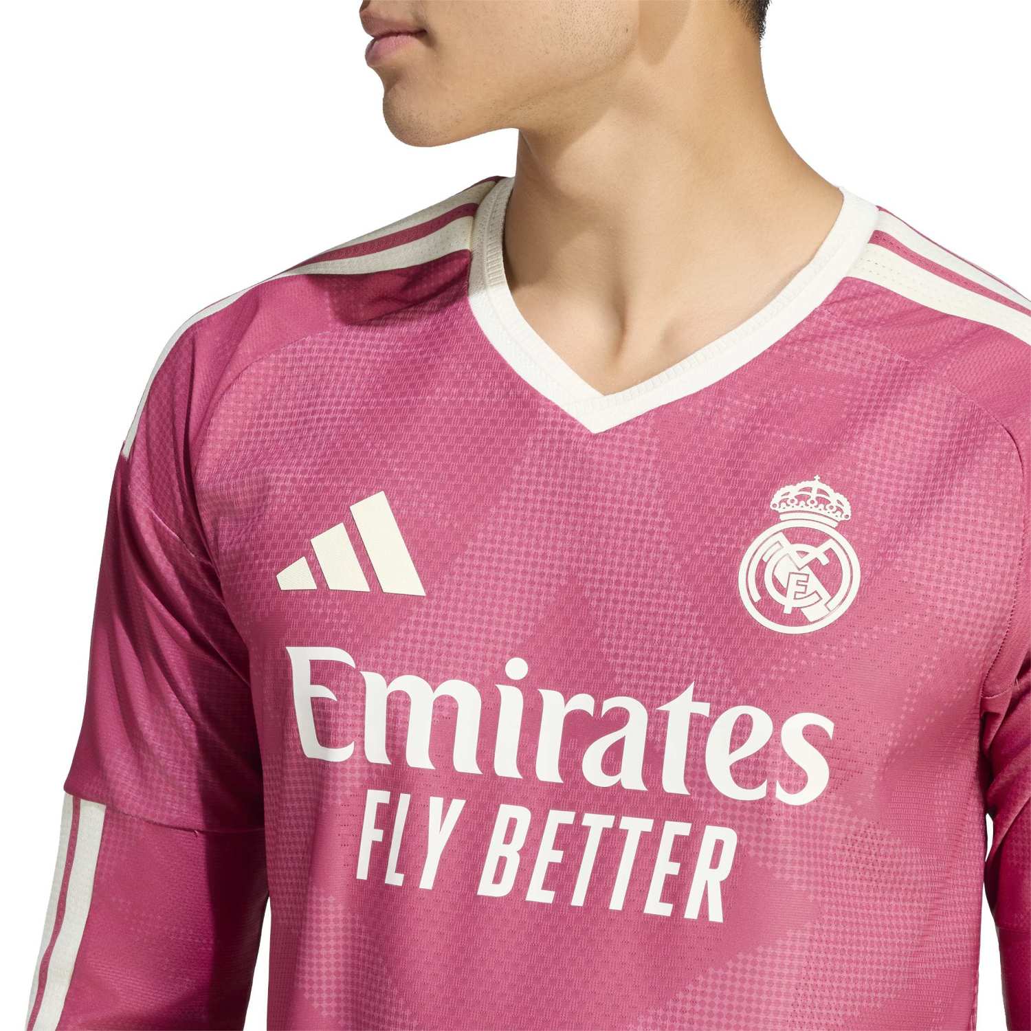 Mens Third Authentic Jersey Long Sleeve Pink 26/27