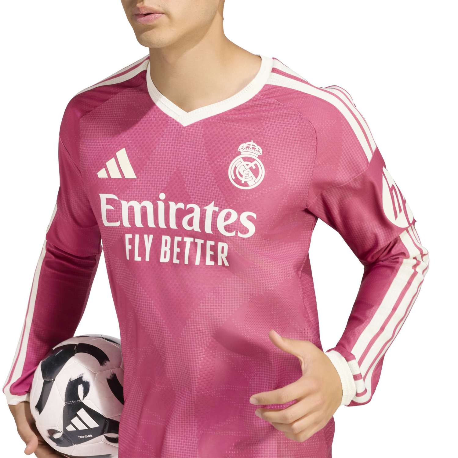 Mens Third Authentic Jersey Long Sleeve Pink 26/27