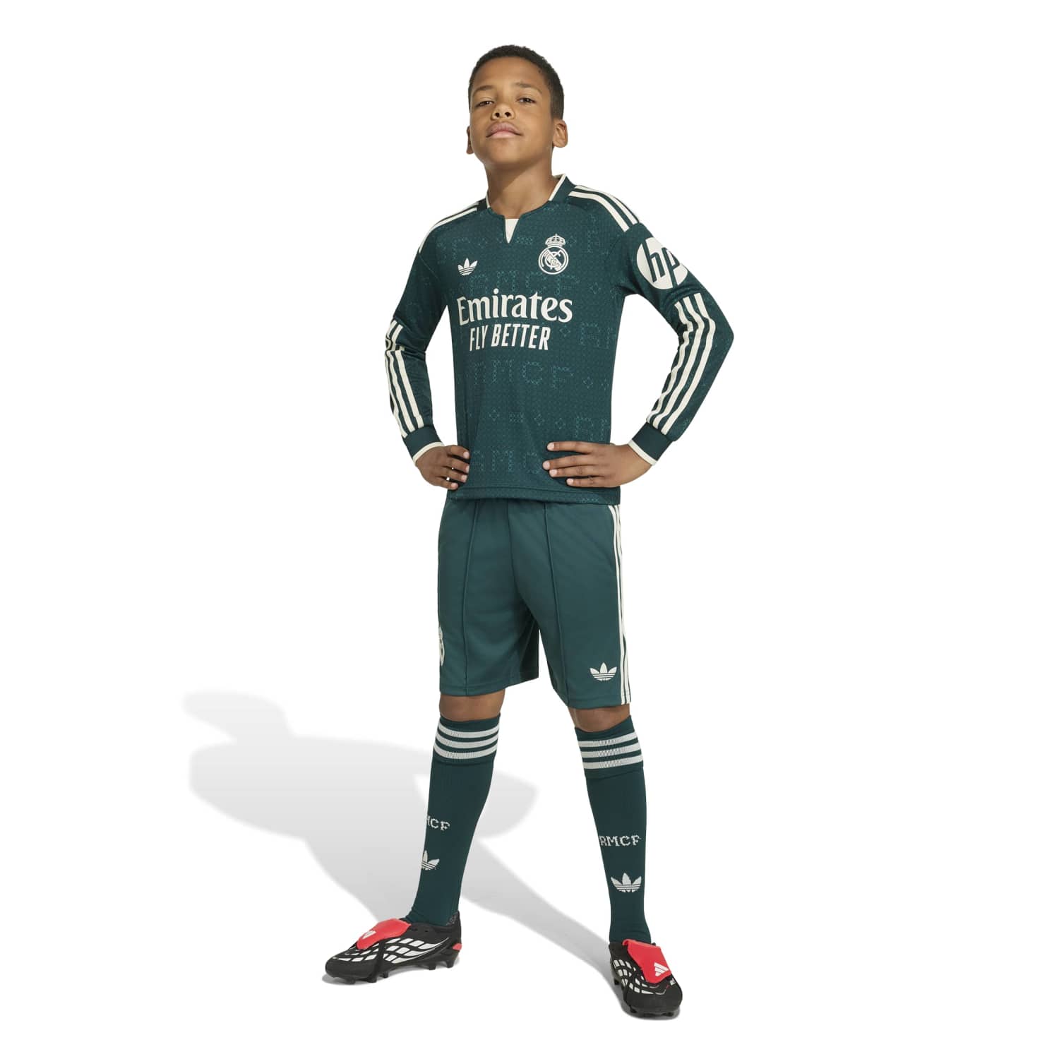 Camiseta Niño Manga Larga Segunda Equipación Verde 26/27