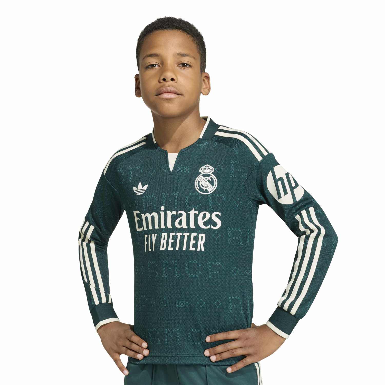 Camiseta Niño Manga Larga Segunda Equipación Verde 26/27