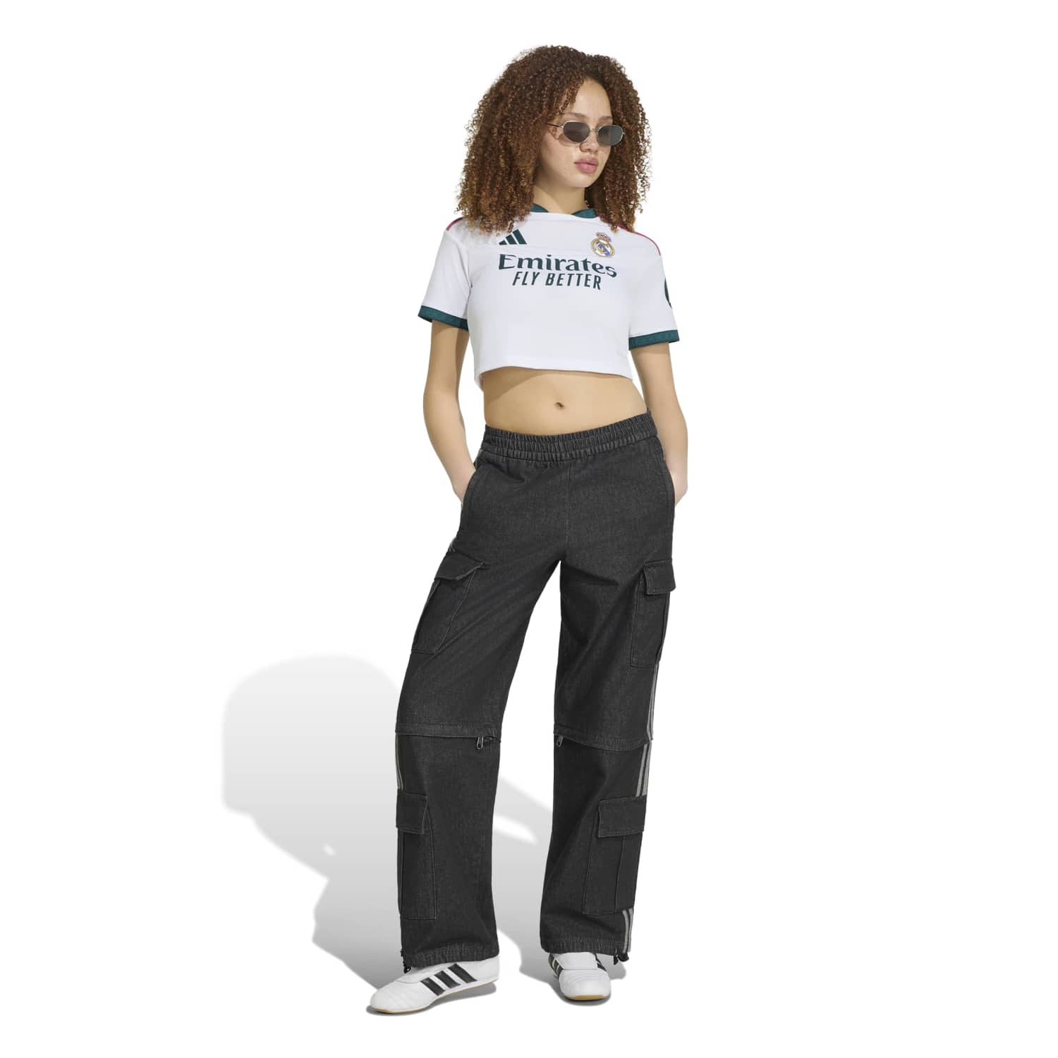 Maillot Cropped Domicile 26/27 Blanc Femme
