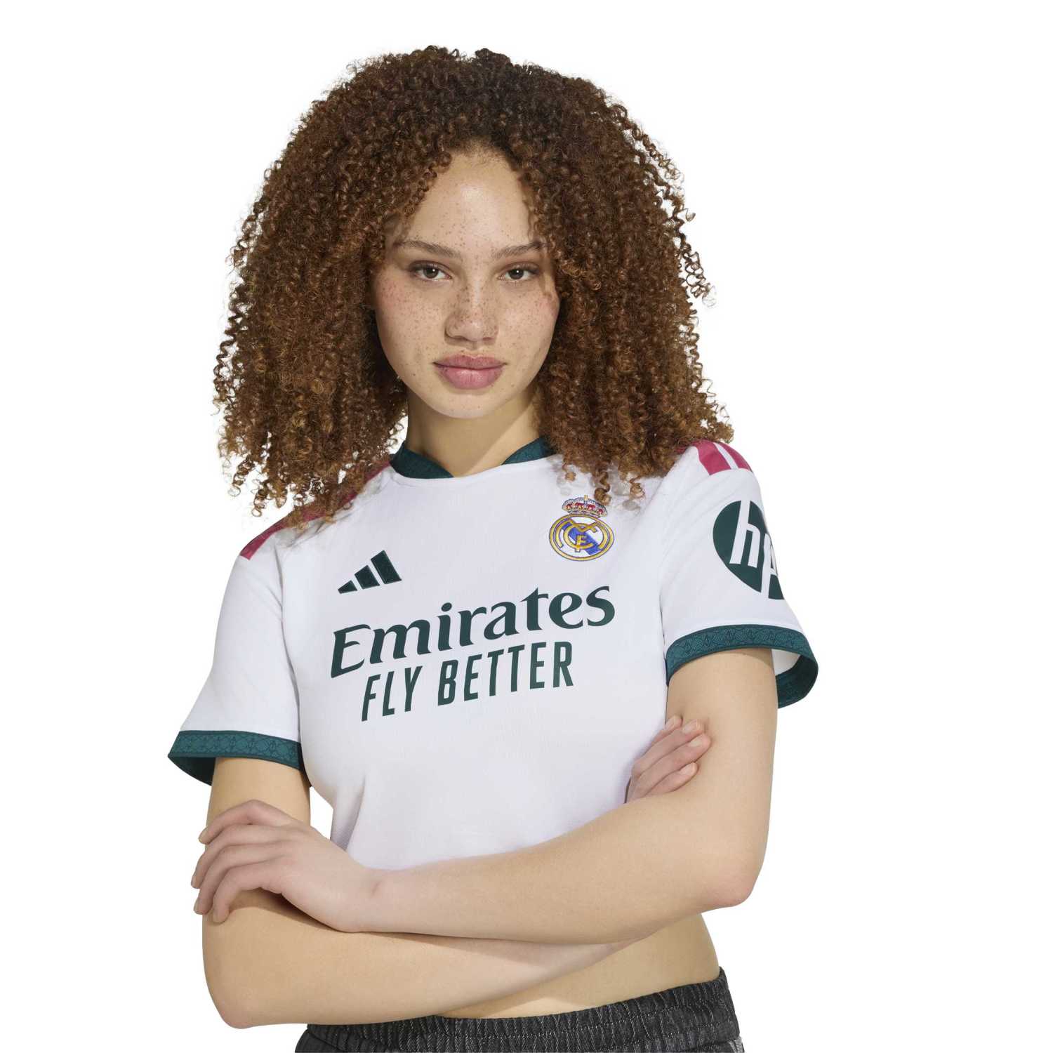 Maillot Cropped Domicile 26/27 Blanc Femme
