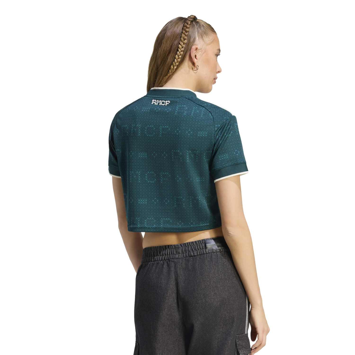 Camiseta Cropped Mujer Segunda Equipación Verde 26/27