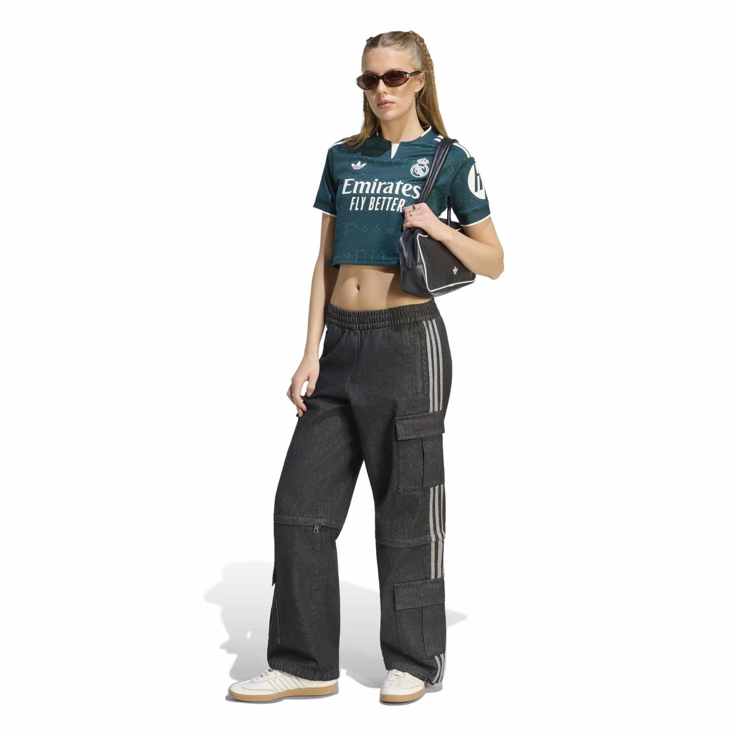 Camiseta Cropped Mujer Segunda Equipación Verde 26/27