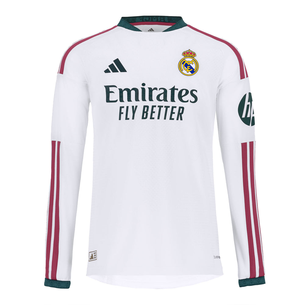 Youth Home Authentic Long Sleeve Jersey 26/27 White