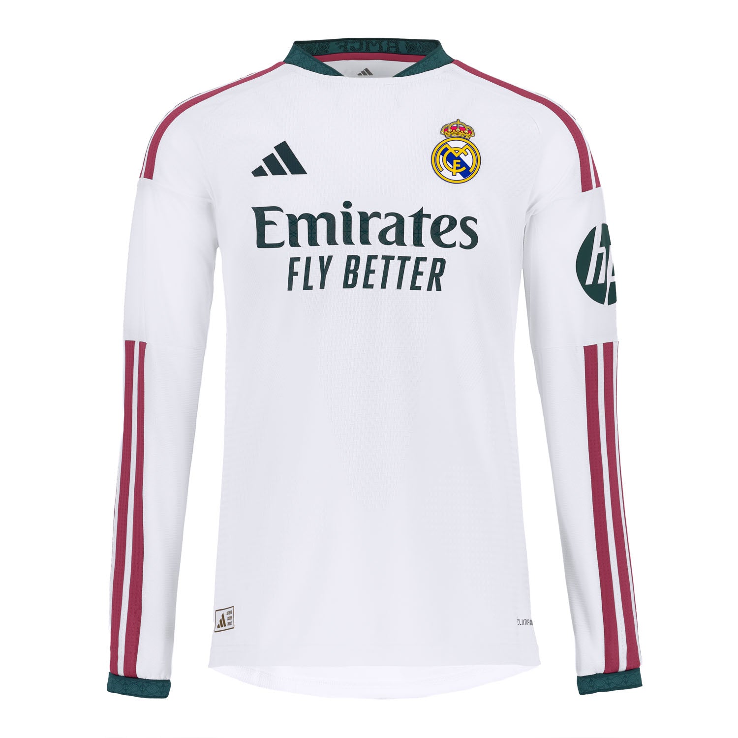 Camiseta Authentic Niño Manga Larga Primera Equipación Blanca 26/27