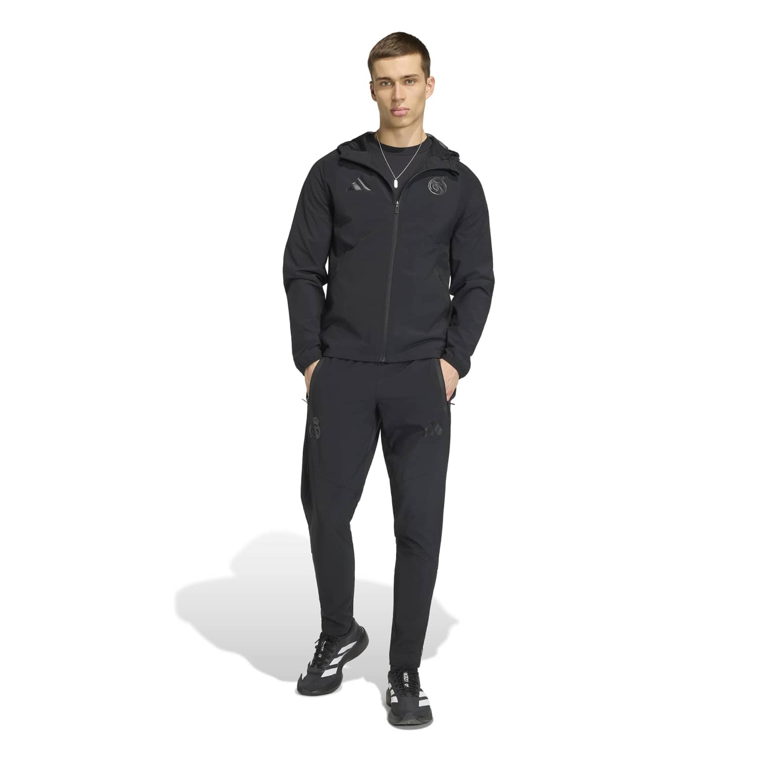 Mens adidas Tiro Travel 25/26 Black Jacket