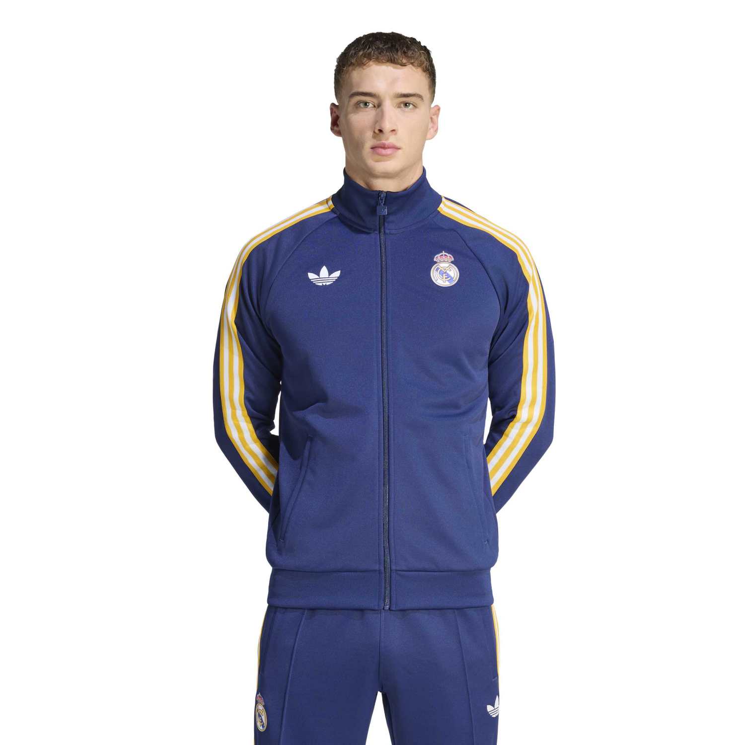 Mens Tracksuit Jacket adidas Originals 25/26 Navy Blue