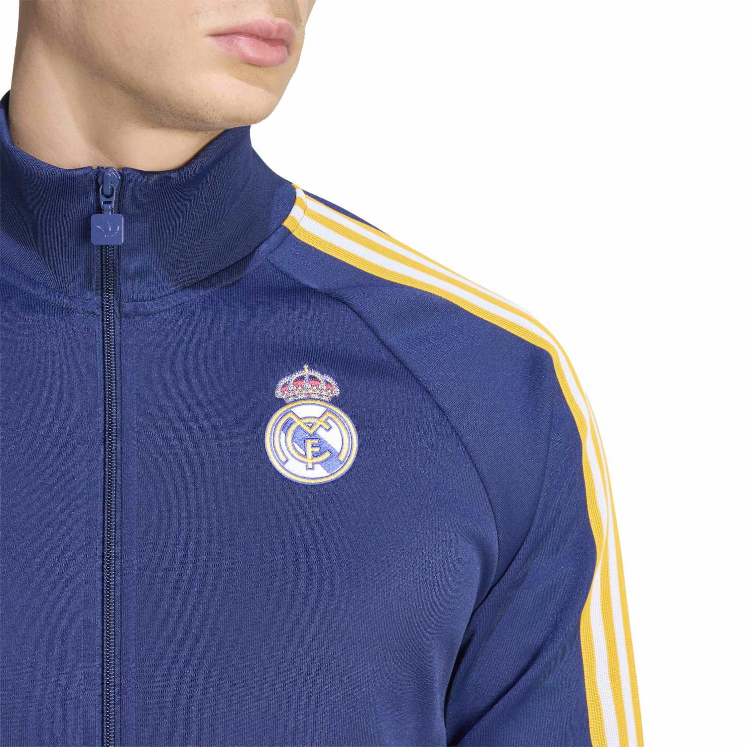 adidas Real Madrid トラックジャケット ネイビー adidas Real Madrid UBP Top Men's Full-Zip Soccer Track Jacket