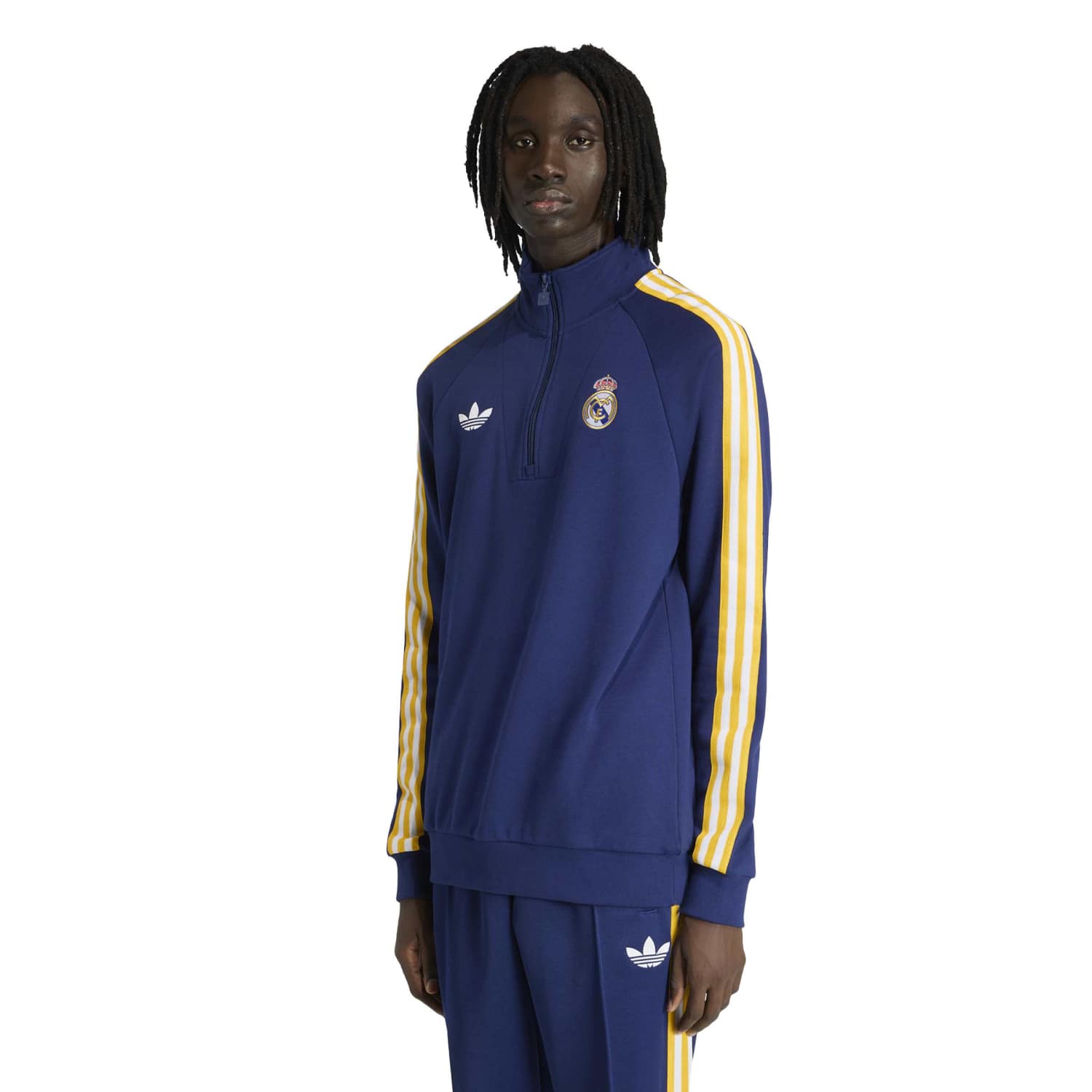 Mens Half-Zip Sweatshirt adidas Originals 25/26 Navy Blue – The