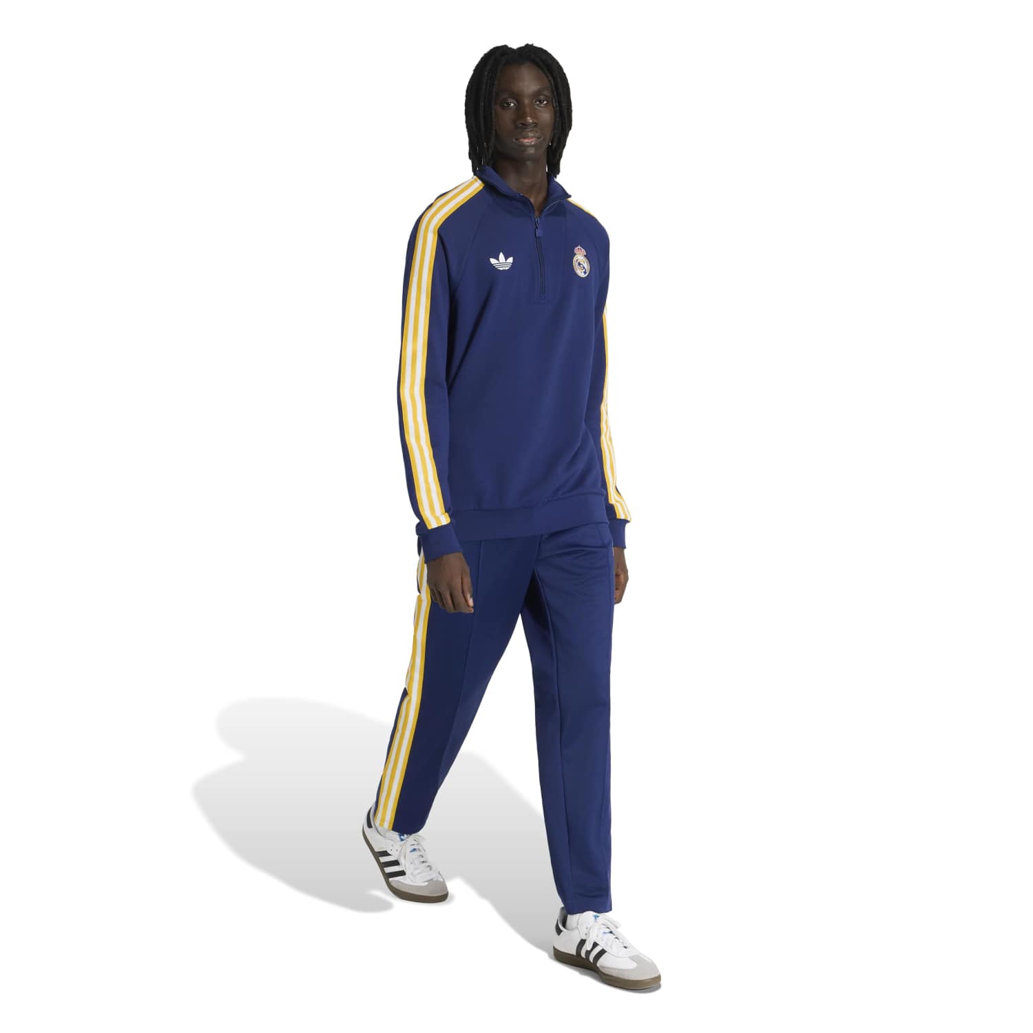 Mens Half-Zip Sweatshirt adidas Originals 25/26 Navy Blue – The