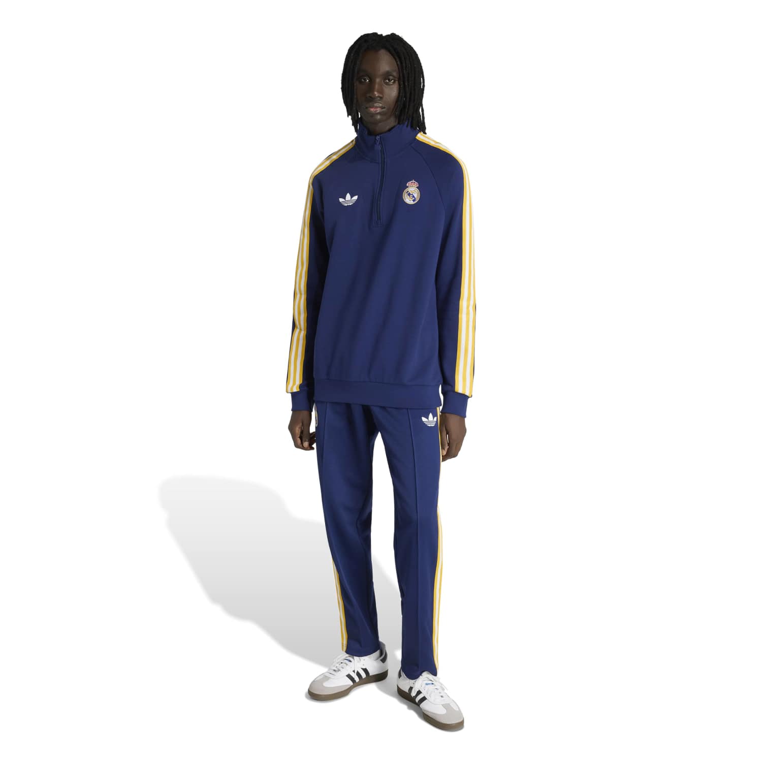 Mens Half-Zip Sweatshirt adidas Originals 25/26 Navy Blue – The