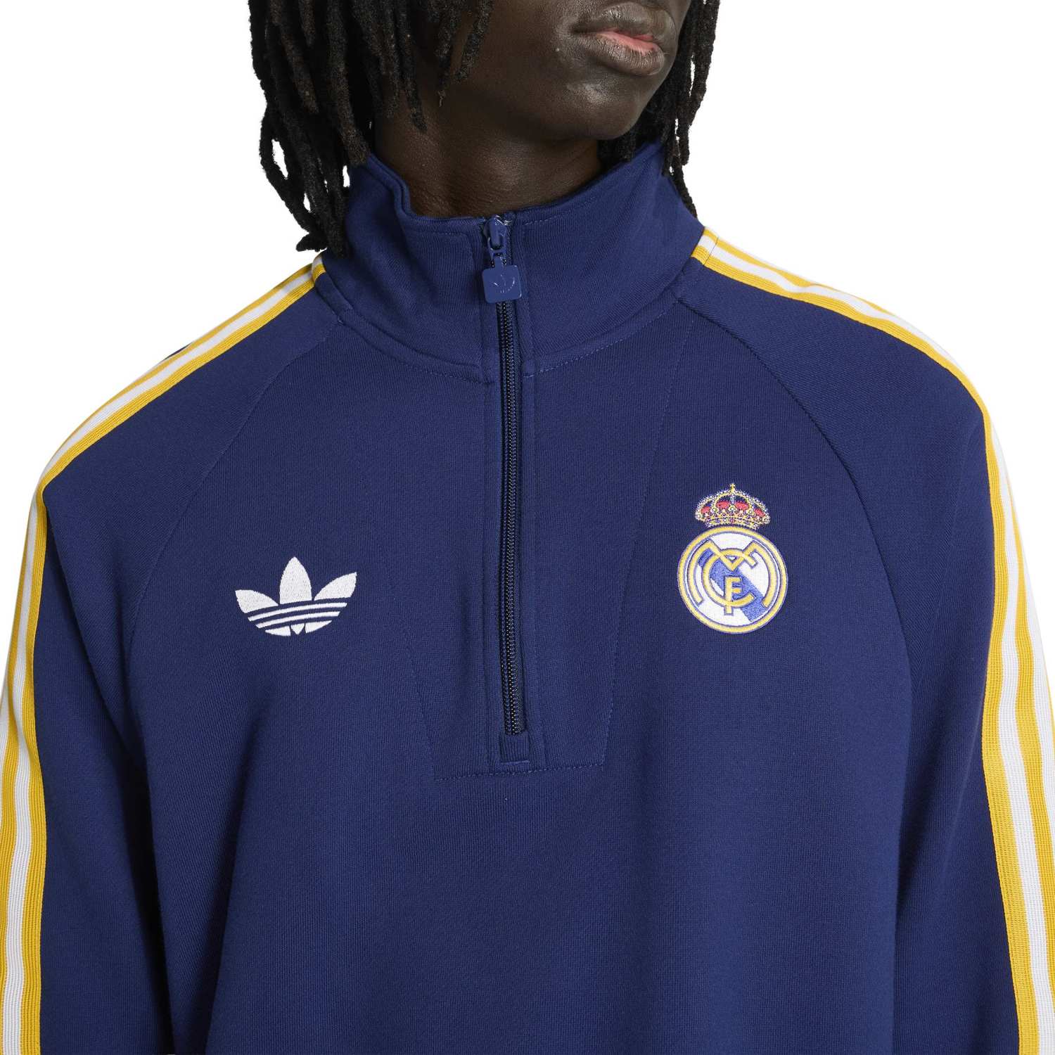 Mens Half-Zip Sweatshirt adidas Originals 25/26 Navy Blue – The