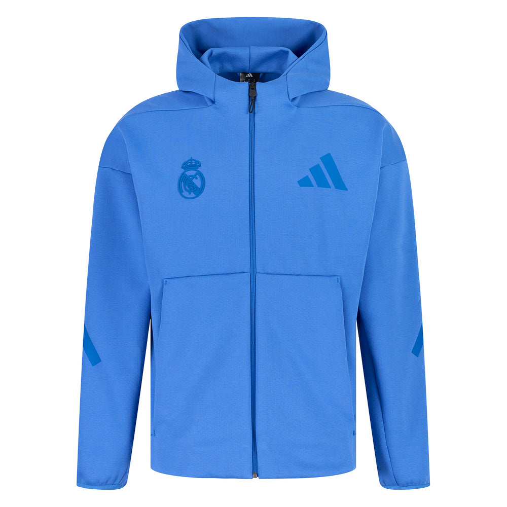 Hoodie Homem adidas Real Urban Z.N.E. com Fecho Completo Azul