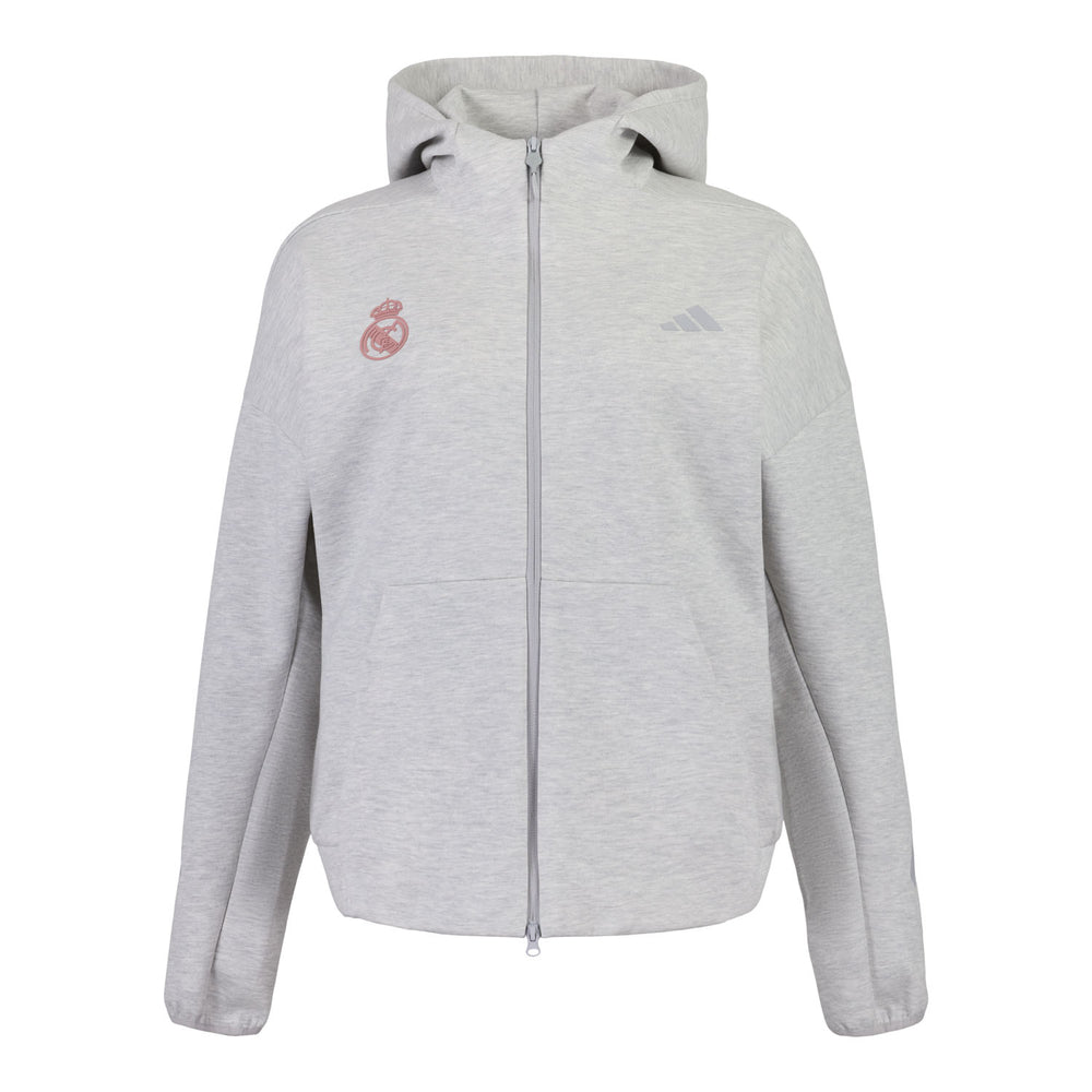 Womens adidas Z.N.E. Full Zip Hoodie Grey