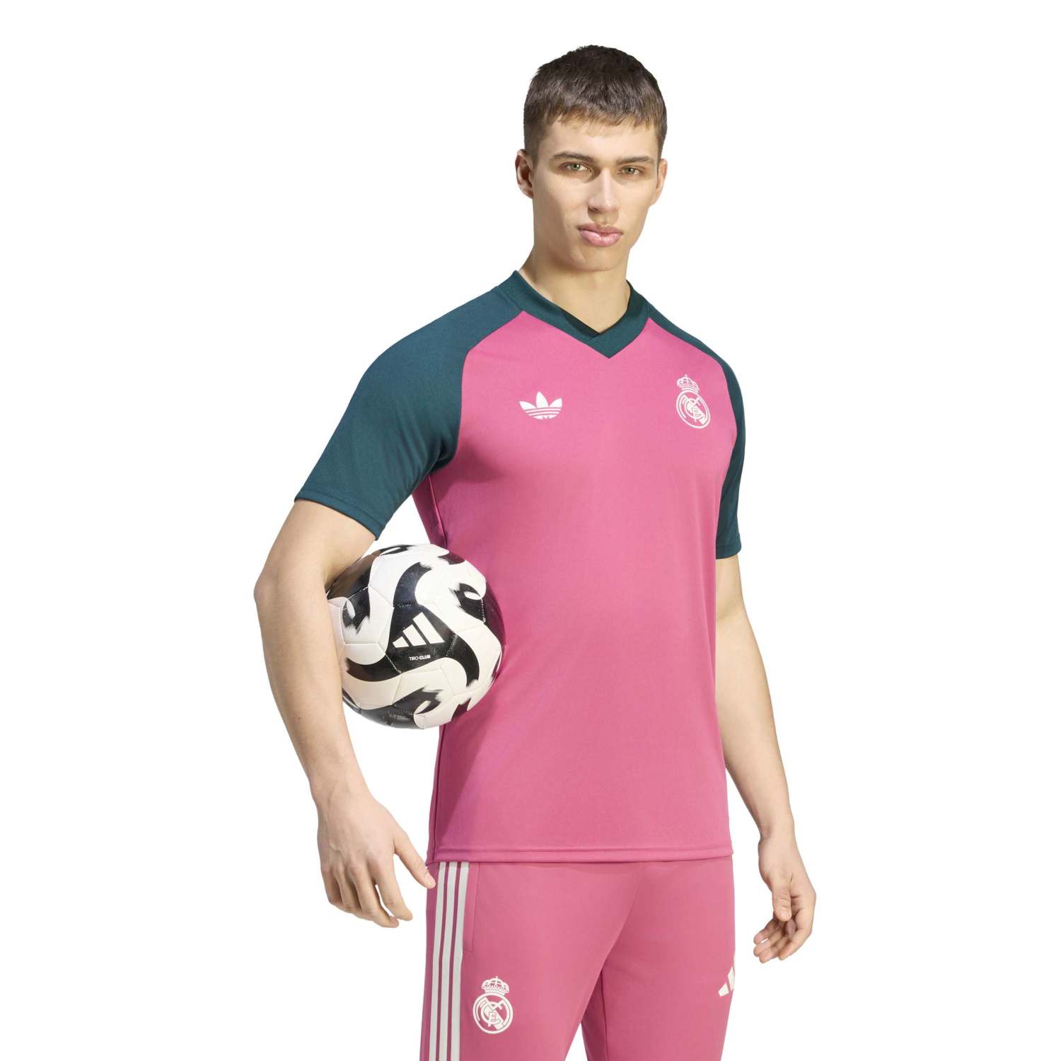 Mens adidas Warm-Up T-Shirt 26/27 Pink – Official Real Madrid Store