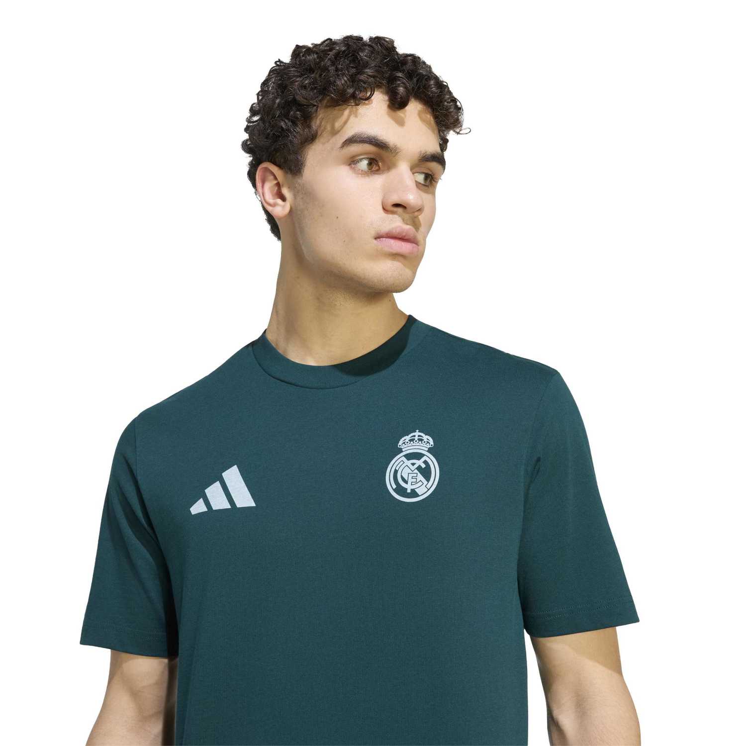 Mens adidas SZN Graphic T-Shirt 26/27 Green – Official Real Madrid