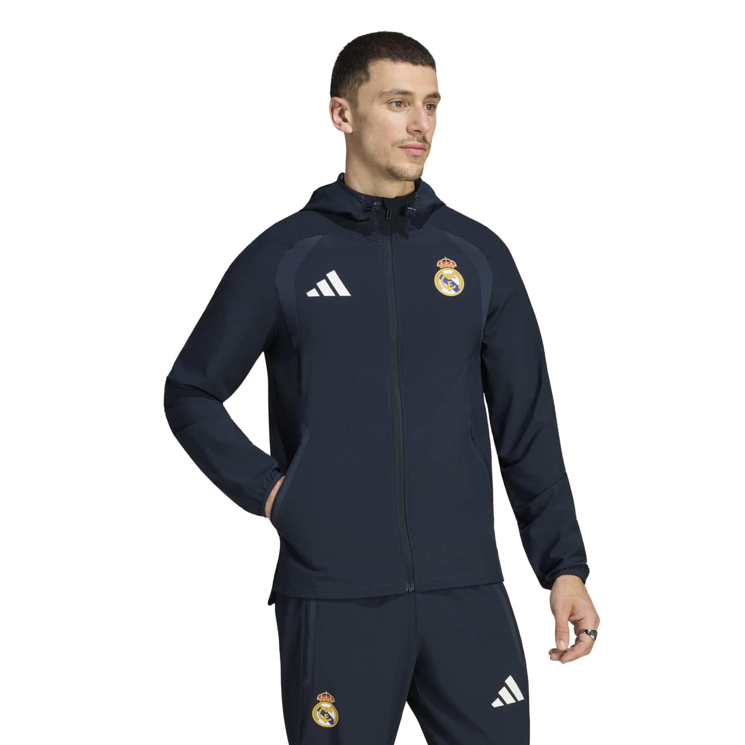Men's adidas Tiro Travel 26/27 Jacket Navy Blue
