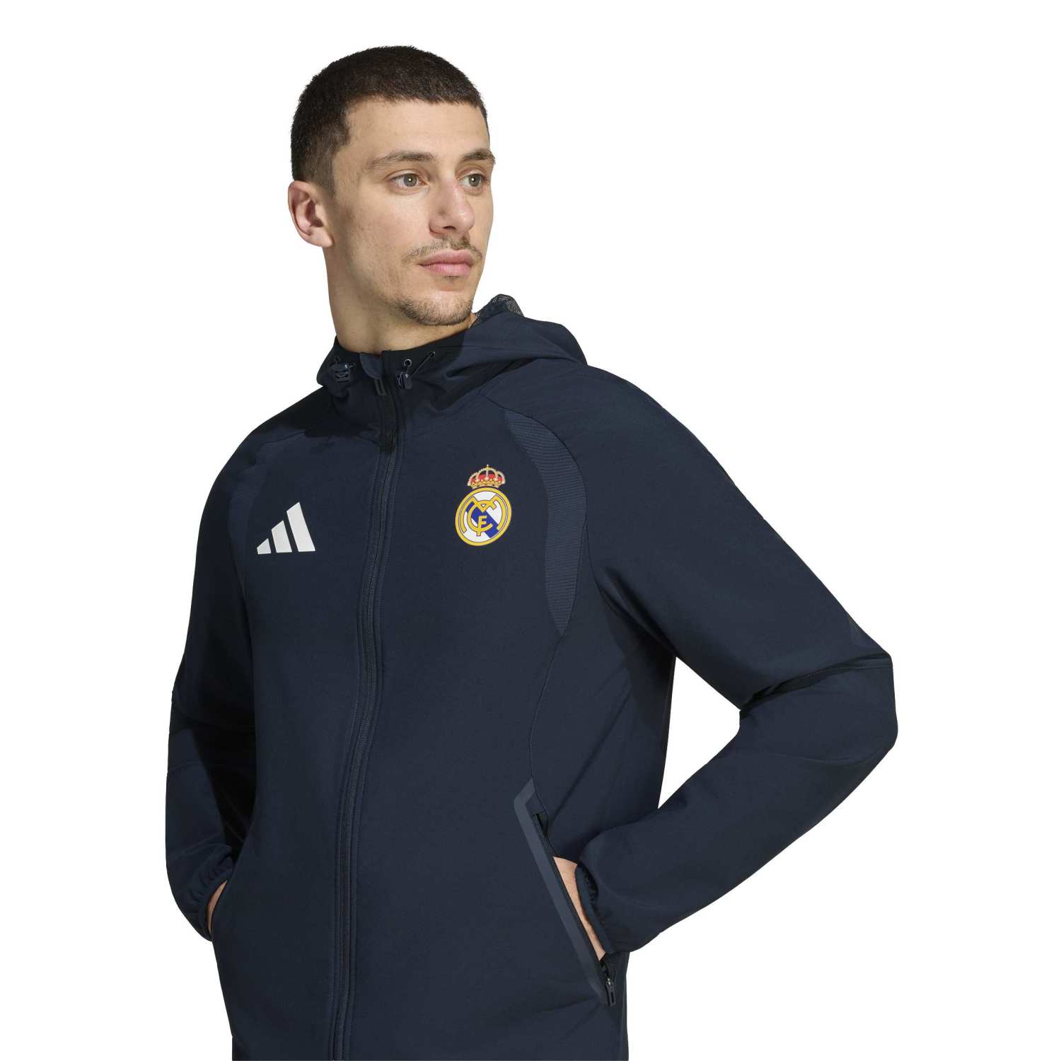 Men's adidas Tiro Travel 26/27 Jacket Navy Blue – Official Real